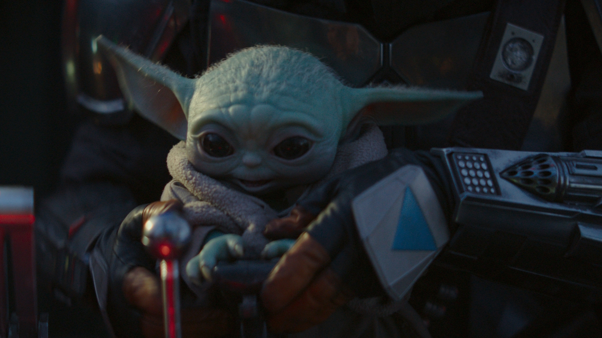 Baby Yoda in The Mandalorian (Courtesy of Disney +)