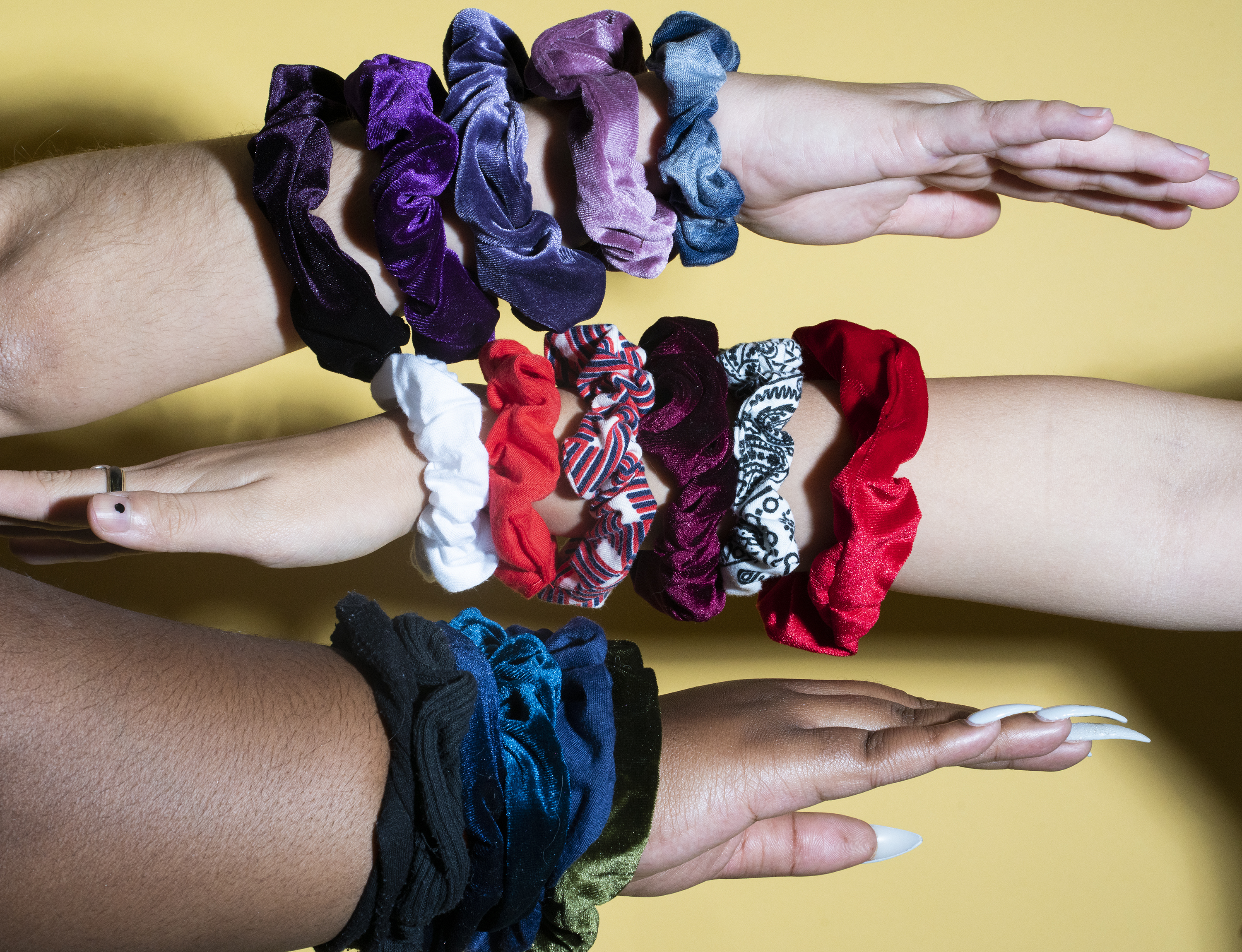 Scrunchies are cool again. Hair's how they staged a comeback