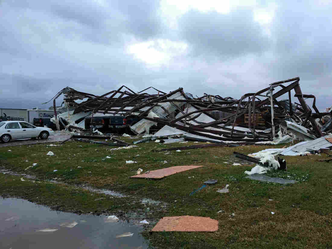 3 People Killed As Severe Weather, Tornadoes Hammer Deep South : NPR