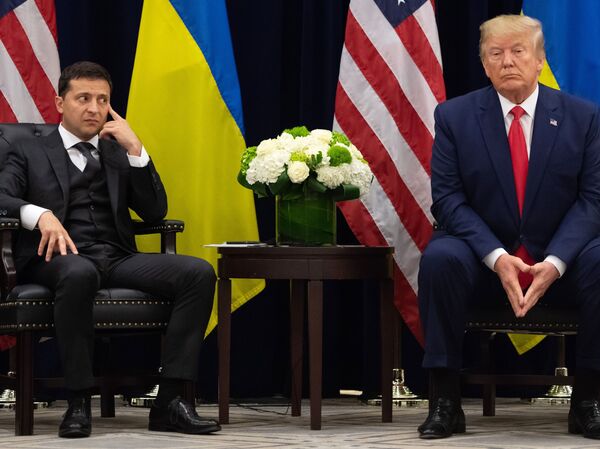 President Trump and Ukrainian President Volodymyr Zelenskiy met in September on the sidelines of the United Nations General Assembly.