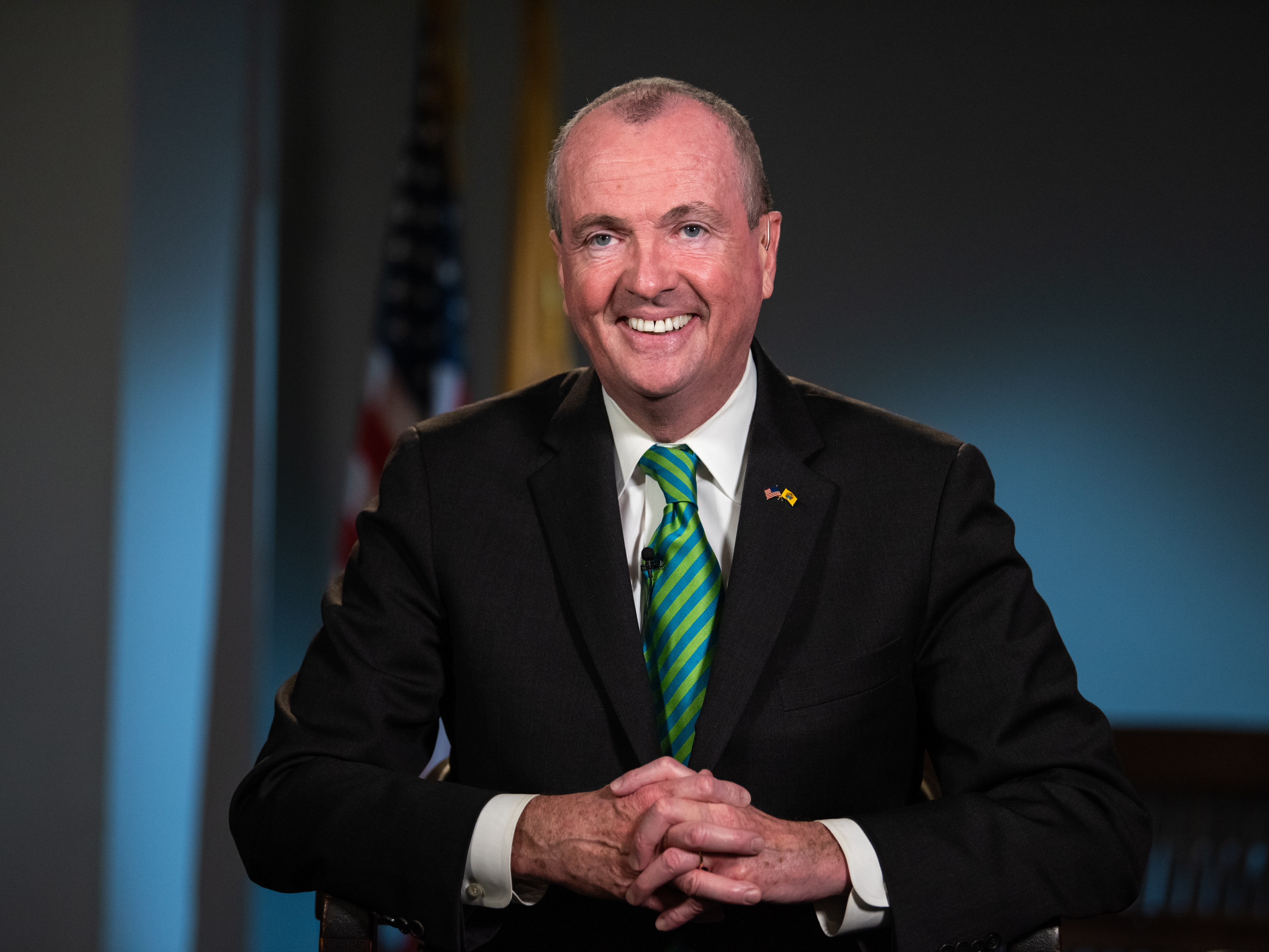 Gov. Phil Murphy, pictured in March, signed two bills on Wednesday ensuring that former felons can &quot;once again walk into a voting booth and have a say in our democracy.&quot; (Bloomberg via Getty Images)