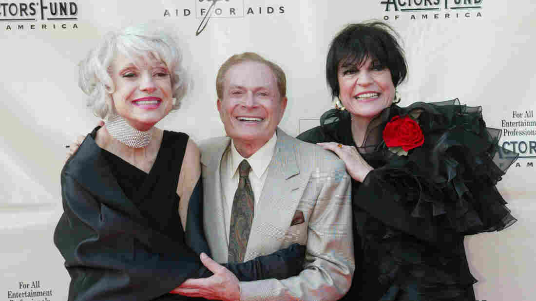 Jerry Herman with Carol Channing (left) and Jo Anne Worley in 2002.