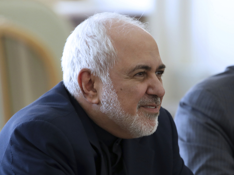 Iranian Foreign Minister Mohammad Javad Zarif at a meeting with officials of the International Atomic Energy Agency in Tehran in September. Zarif spoke to NPR on Tuesday. (Vahid Salemi/AP)