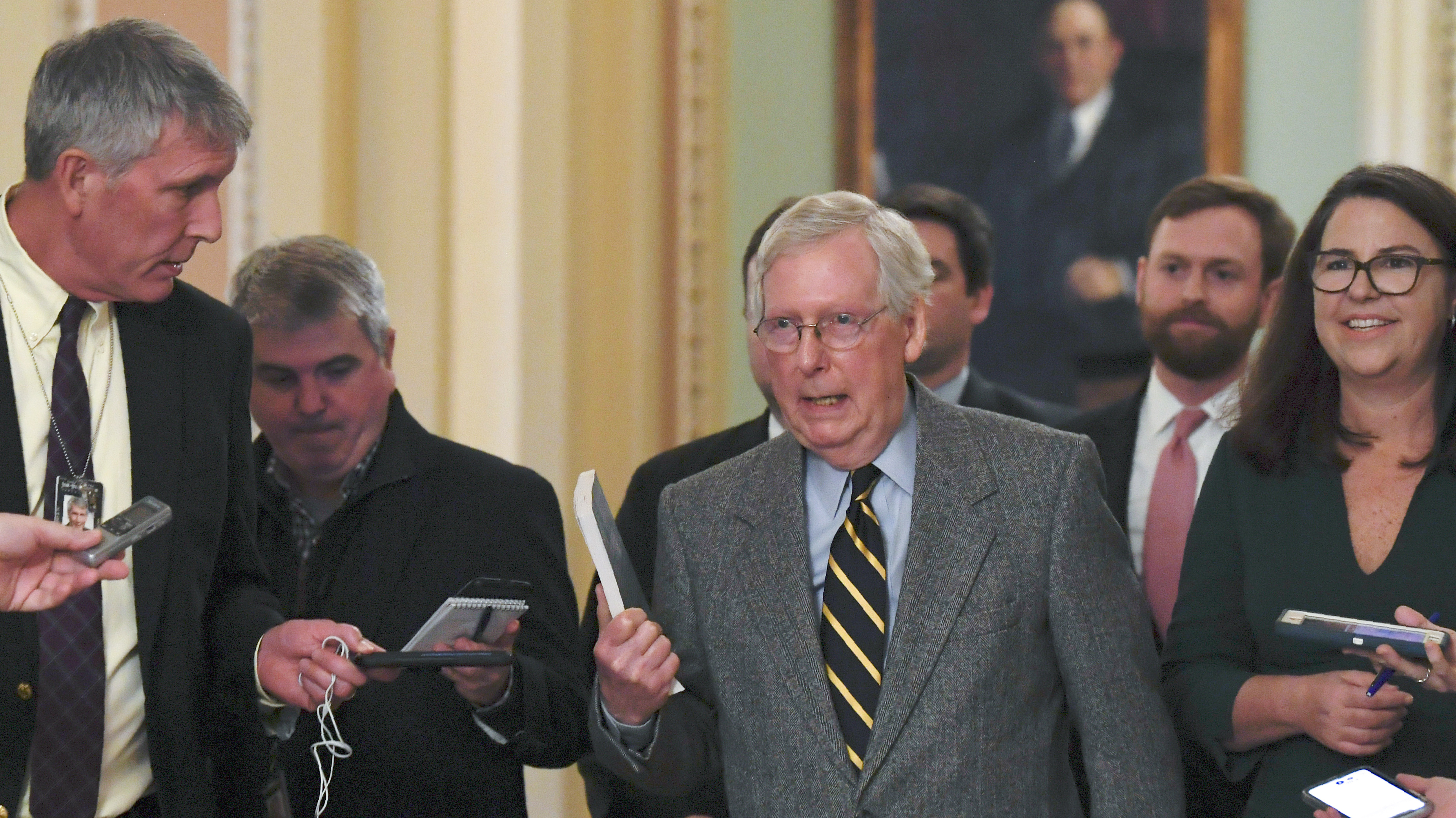 Senate Majority Leader Mitch McConnell said he has abandoned attempts to reach an agreement with Democratic leadership.