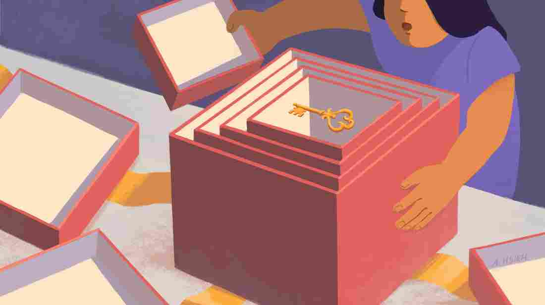 Peeling back the layers of a story to find a surprise at the center: the "key" to a new understanding.