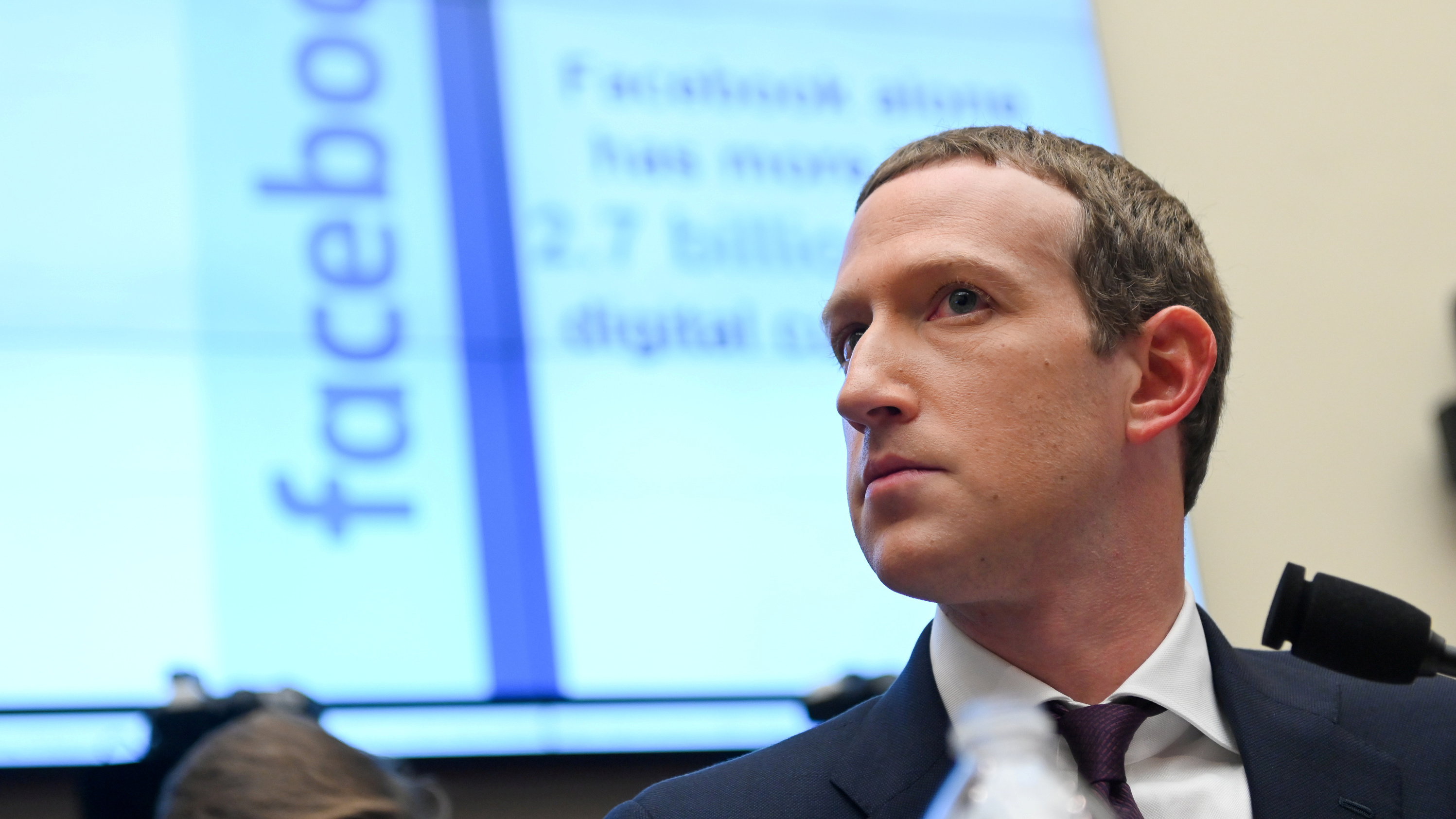 Facebook says it will continue to allow political ads to be targeted to only small groups of its users. Here, Facebook Chairman and CEO Mark Zuckerberg is seen visiting Congress for a hearing last October. (Reuters)