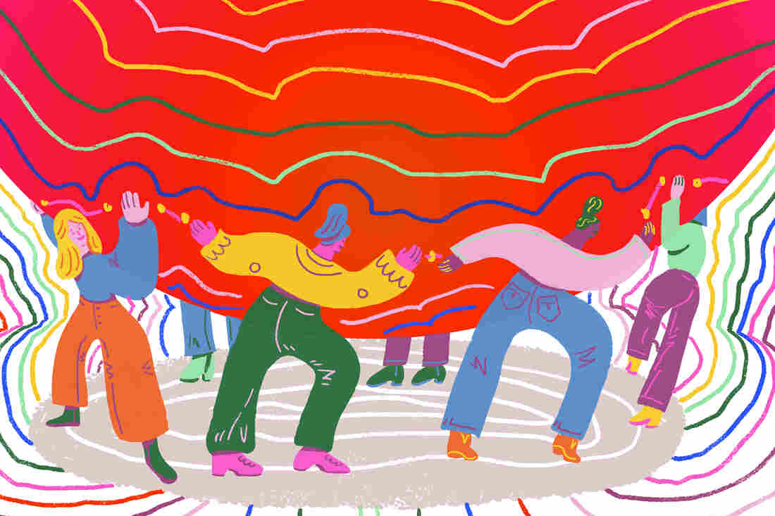 teen girls carrying the world
