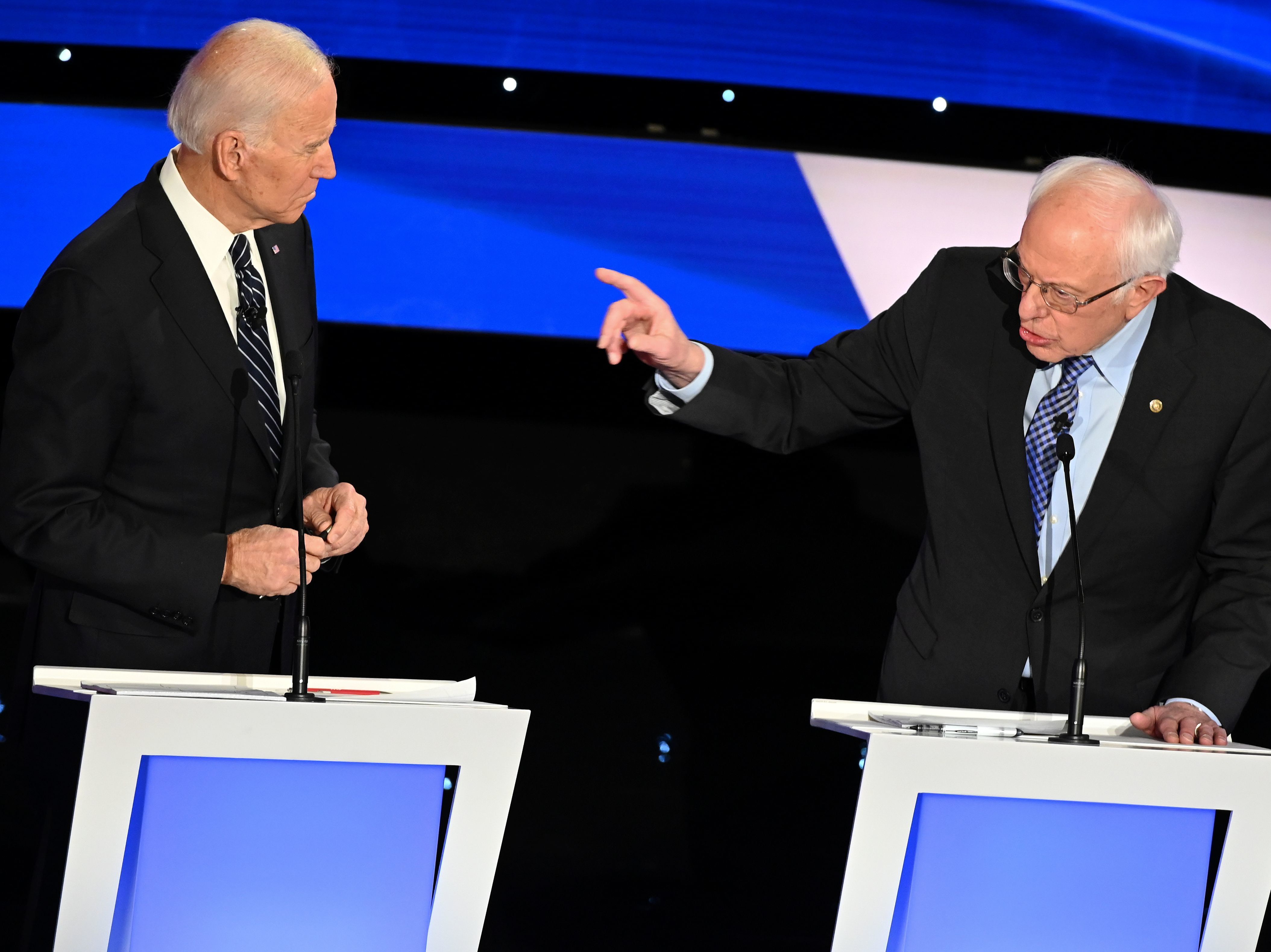 Biden And Sanders Amp Up Criticism As Polls Show Them Separating From Field