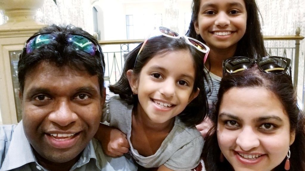 Puneet Chowdhary is one of hundreds of thousands of people living and working in the United States who is waiting for a green card. She met her husband in the United States, and they have two kids together. (PUNEET CHOWDHARY)