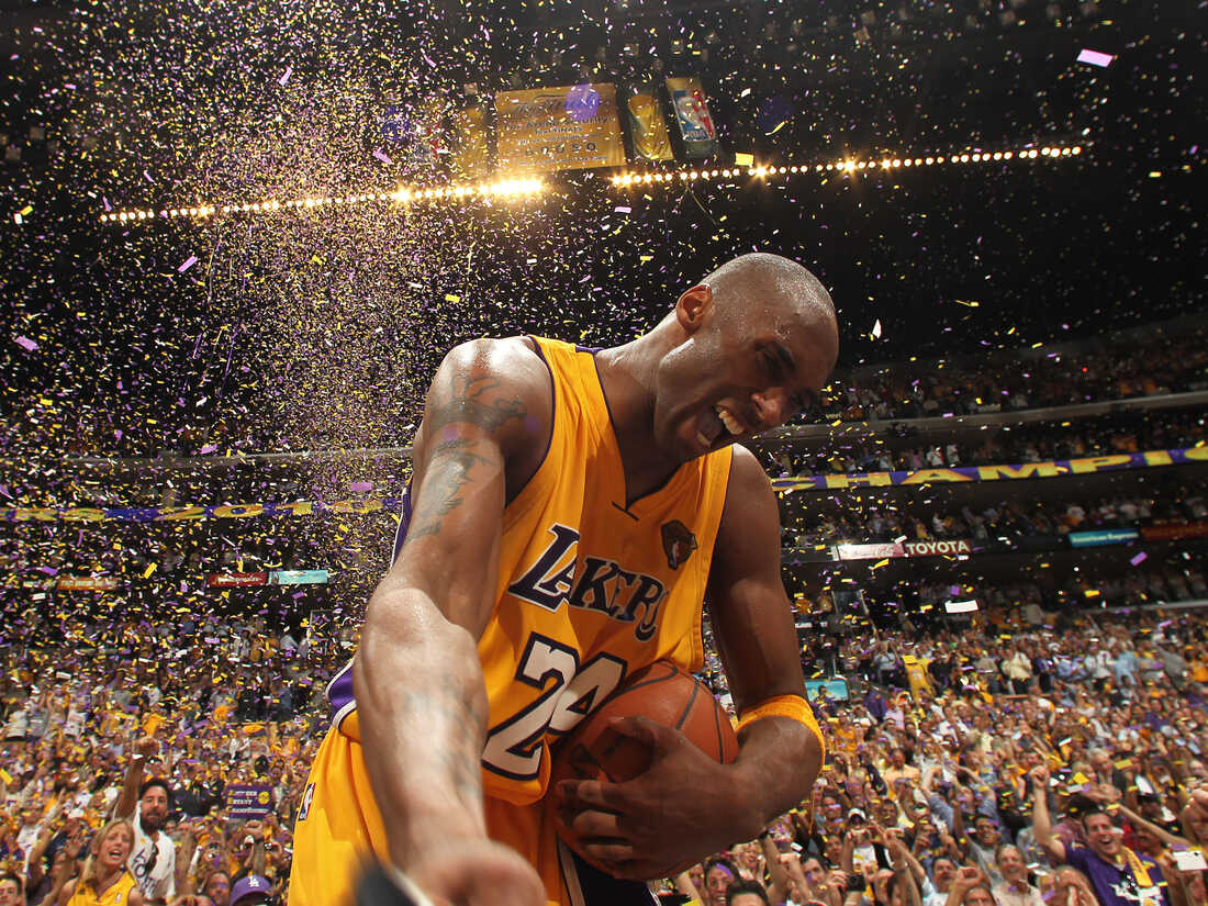 Mens Kobe Bryant #24 Los Angeles Lakers Black 2020 World Champions