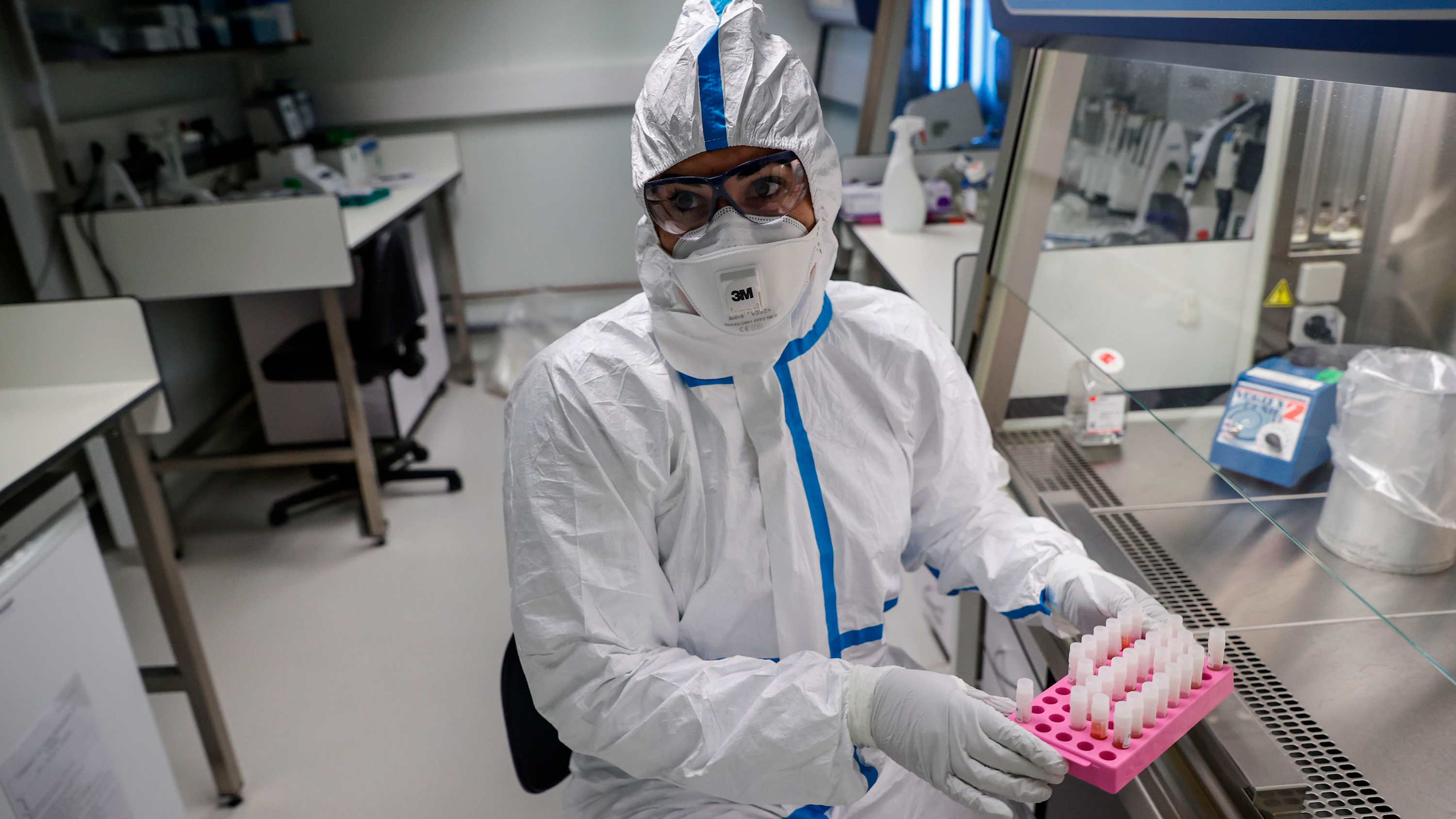 The Institut Pasteur lab in Paris analyzes patient tests for respiratory viruses, including coronaviruses.