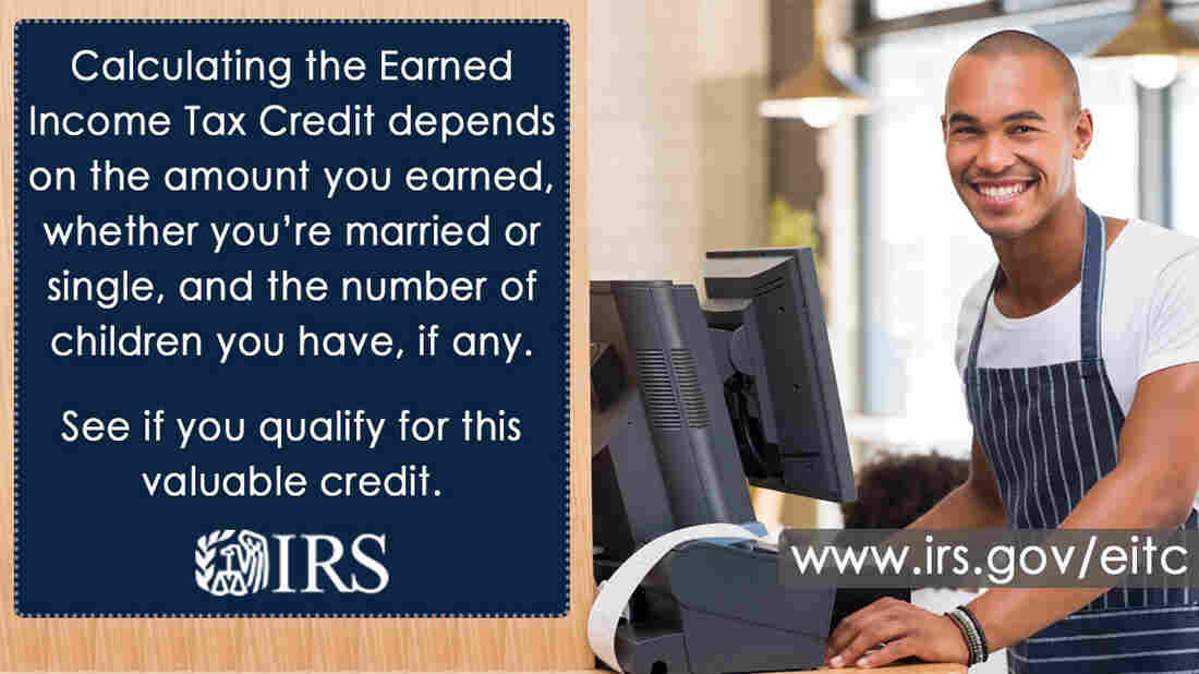 An IRS advertisement for the EITC