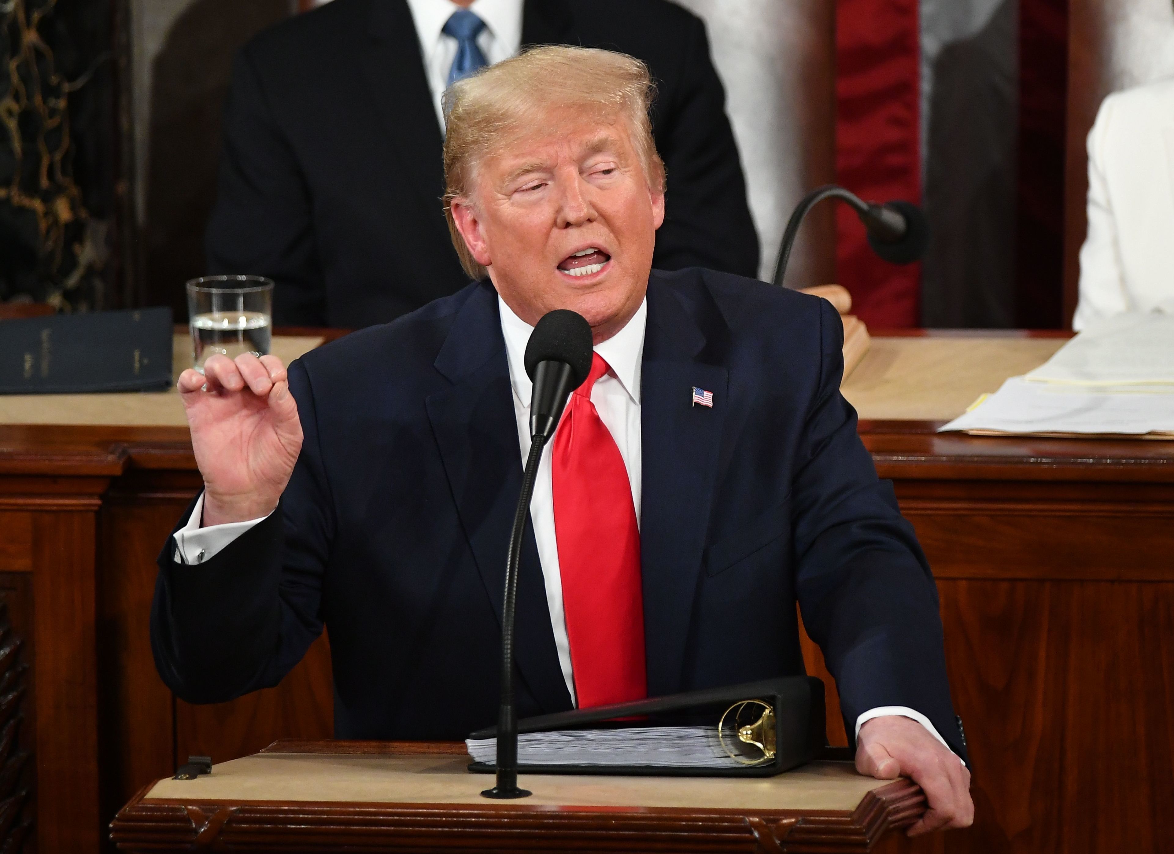 President Donald Trump delivers his State of the Union address at the U.S. Capitol in Washington, D.C. (AFP/Getty Images)