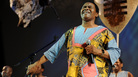 Joseph Shabala leads Ladysmith Black Mambazo in performance in 2011.