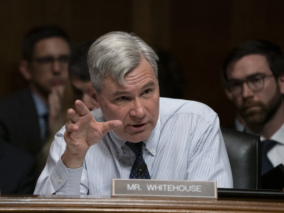 Sen. Sheldon Whitehouse, D-R.I., is among nine Democratic members of the Senate Judiciary Committee who signed a letter accusing the Trump administration of politicizing the immigration courts. (J. Scott Applewhite/AP)