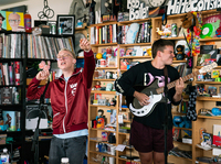 Quinn Christopherson performs a Tiny Desk Contest on May 28, 2019 (Claire Harbage/NPR).