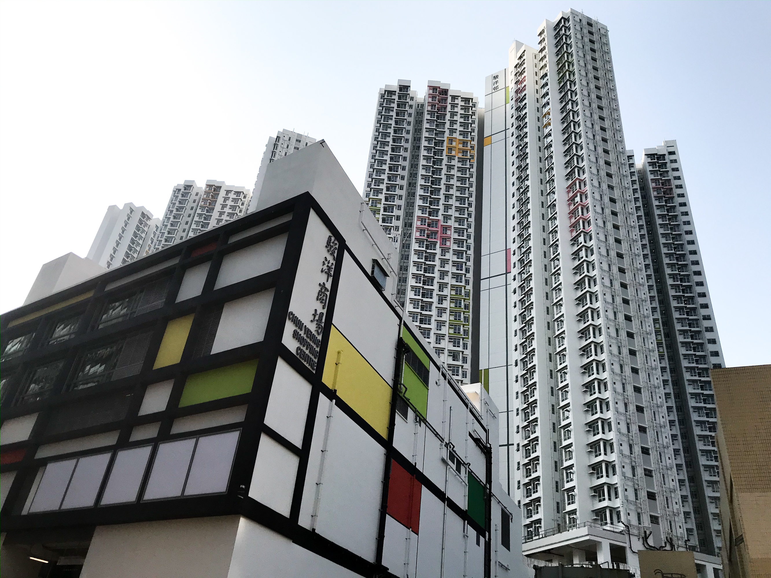 A new apartment complex in Hong Kong, called the Chun Yeung Estate, is being turned into a quarantine center. (NPR)