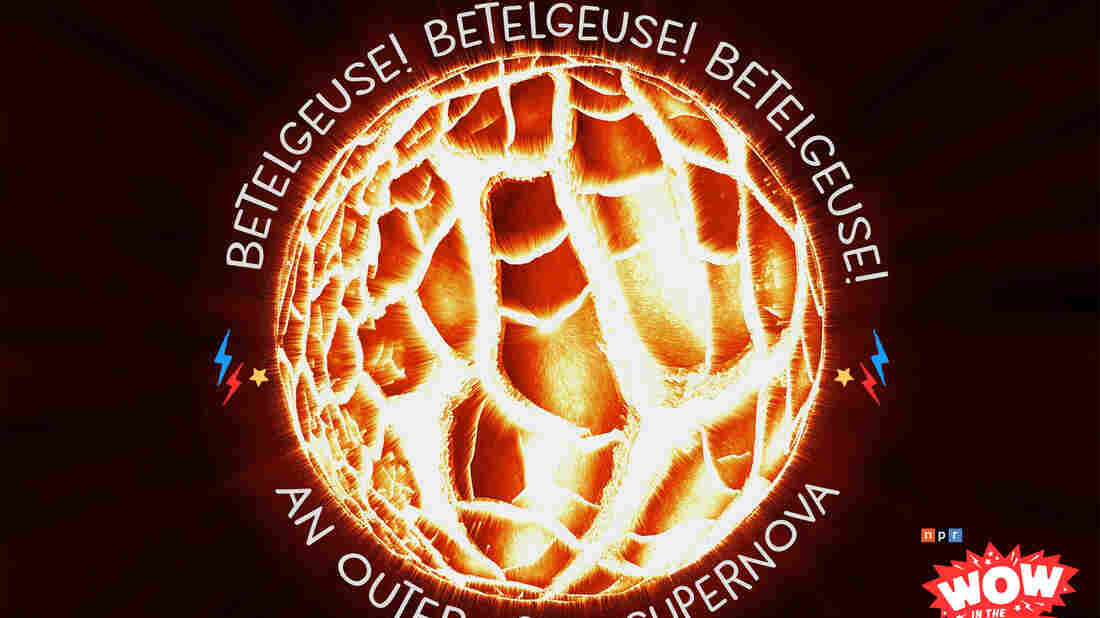 One of the brightest stars in the sky, Betelgeuse, has been getting dimmer and dimmer. Could this be a sign that the young star is about to explode? Join Mindy and Guy Raz as they travel light years into the future to see for themselves! It's the Who, What, When, Where, Why, How, and Wow in the world of a SUPERNOVA!