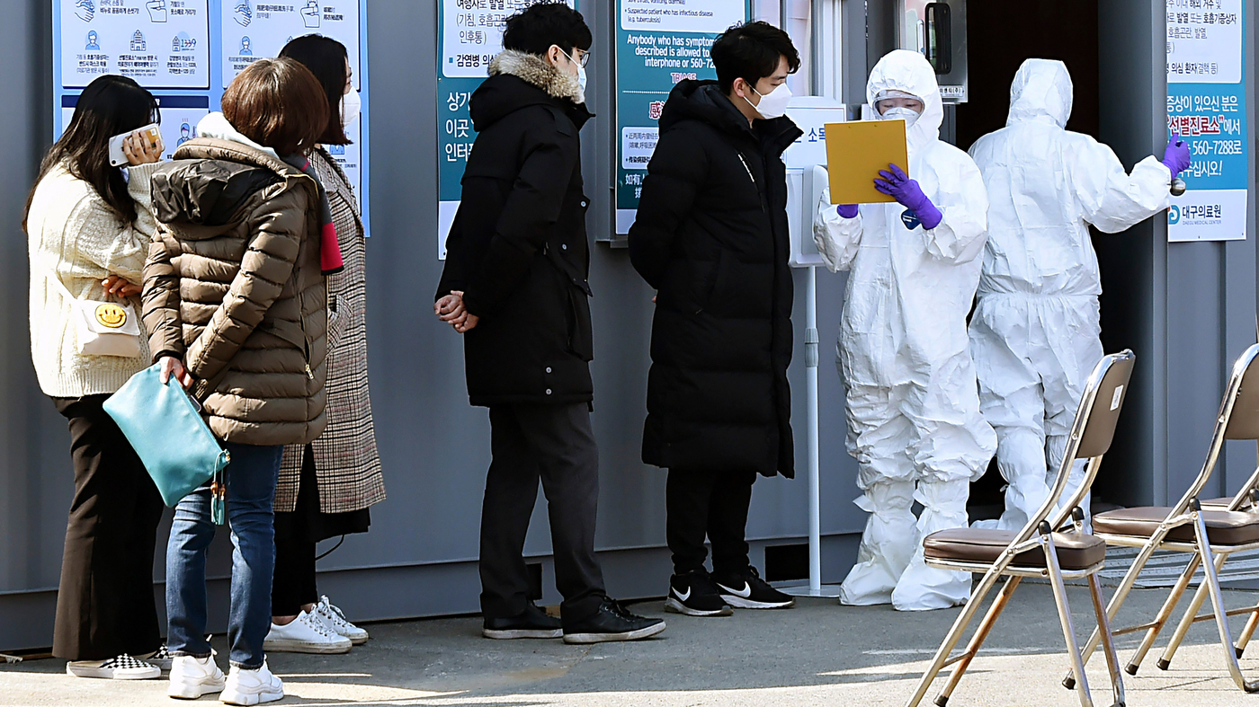 South Korea's Coronavirus Outbreak Linked To Secretive Church Group : Goats and Soda : NPR