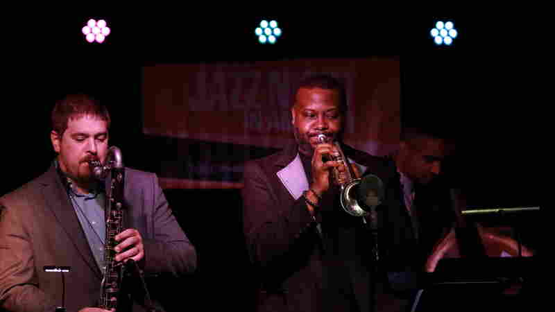 From left to right, Todd Marcus; Sean Jones; Kris Funn.
