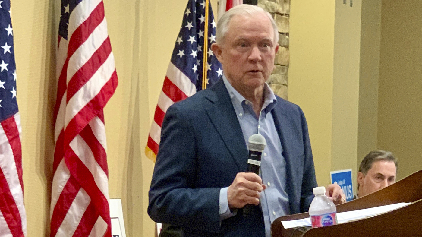 Jeff Sessions Embraces President Trump In Comeback Senate Bid