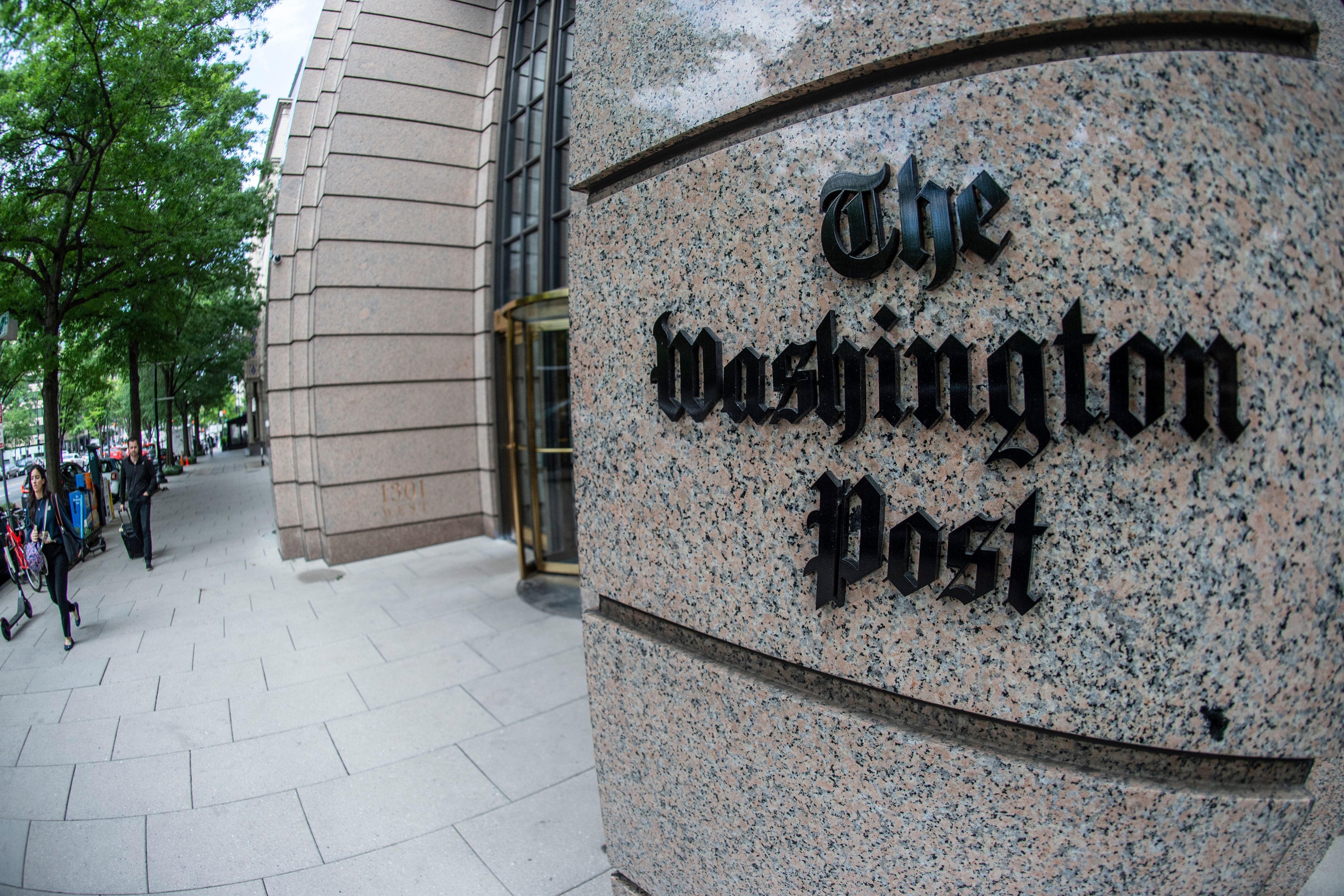 The Trump campaign has filed a lawsuit against <em>The Washington Post</em>. (AFP via Getty Images)