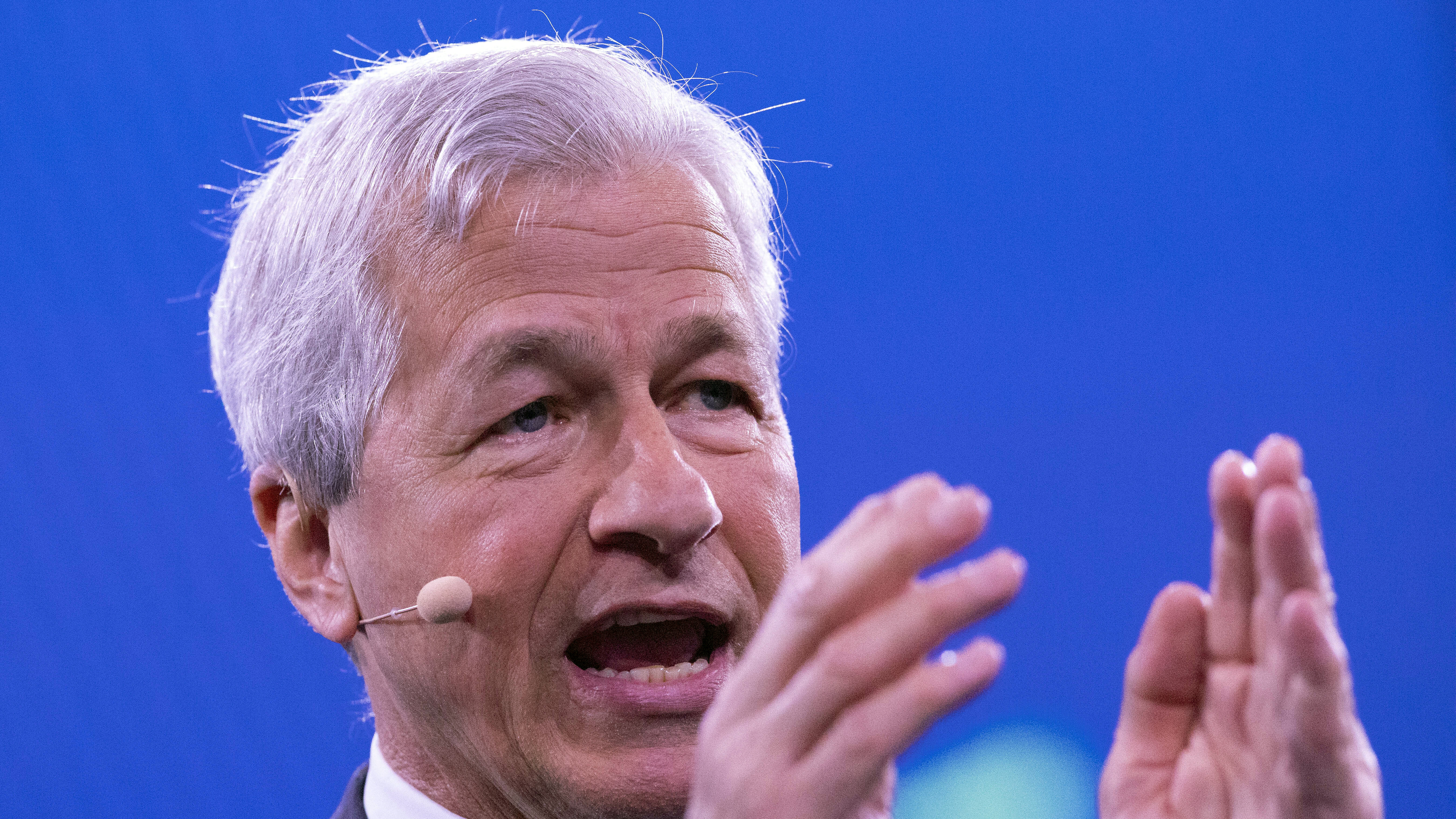 Jamie Dimon, Chairman and CEO of JPMorgan Chase, speaks at the Bloomberg Global Business Forum, in September.