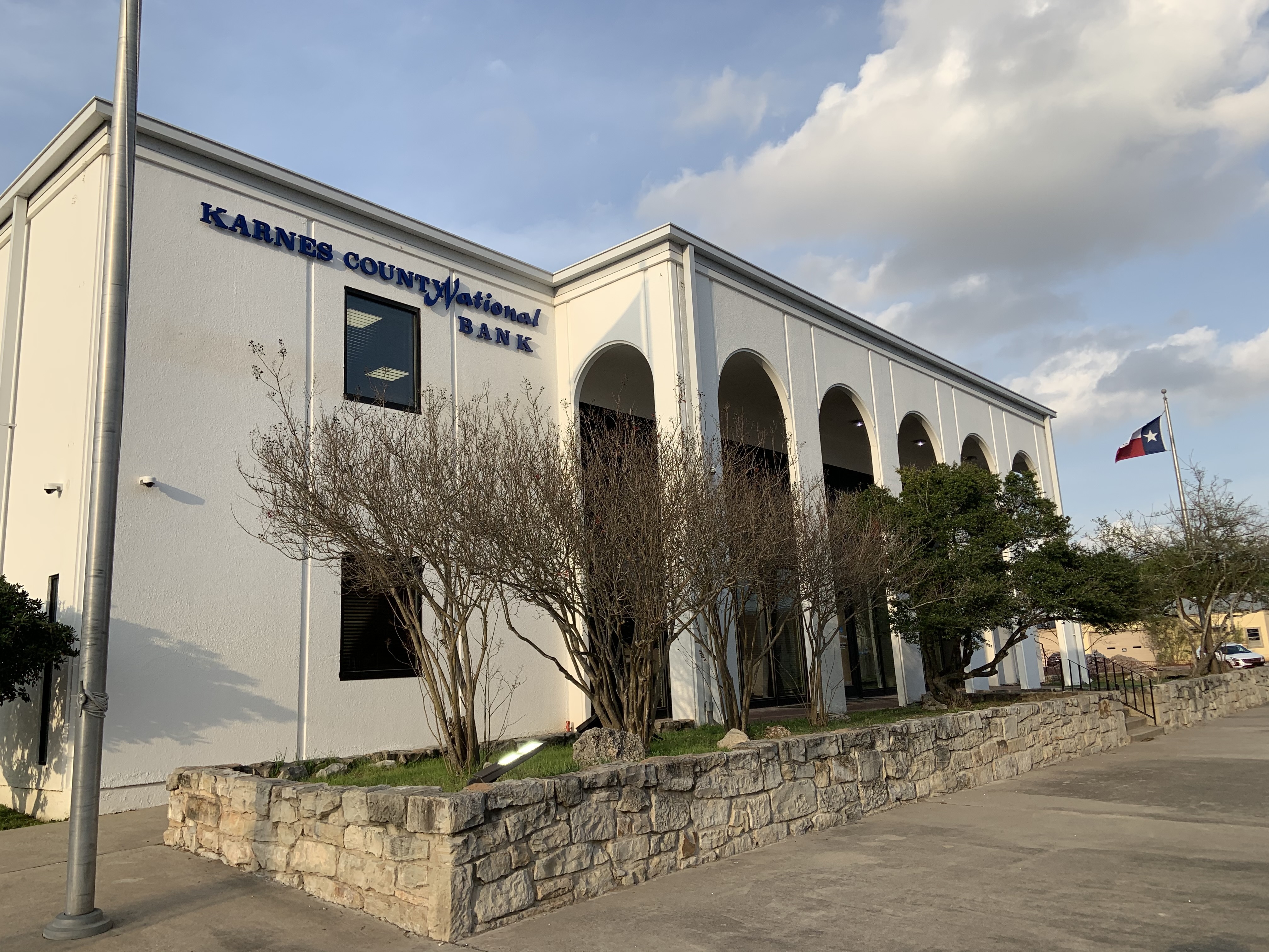 Karnes County National Bank is headquartered in the oil drilling boom town of Karnes City, Texas. Bank President Trip Ruckman says his community has survived busts in the past and will survive this one too. (NPR)