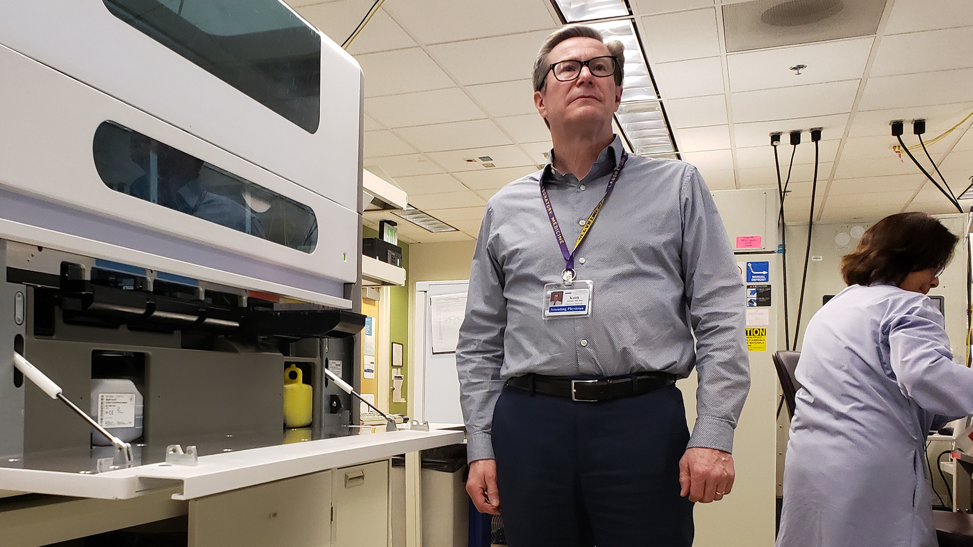 &quot;Access to testing is really the major tool we have right now to fight this new coronavirus,&quot; says Dr. Keith Jerome, who runs a University of Washington lab in Seattle that can now test for the virus. (Jonathan Hamilton/NPR)