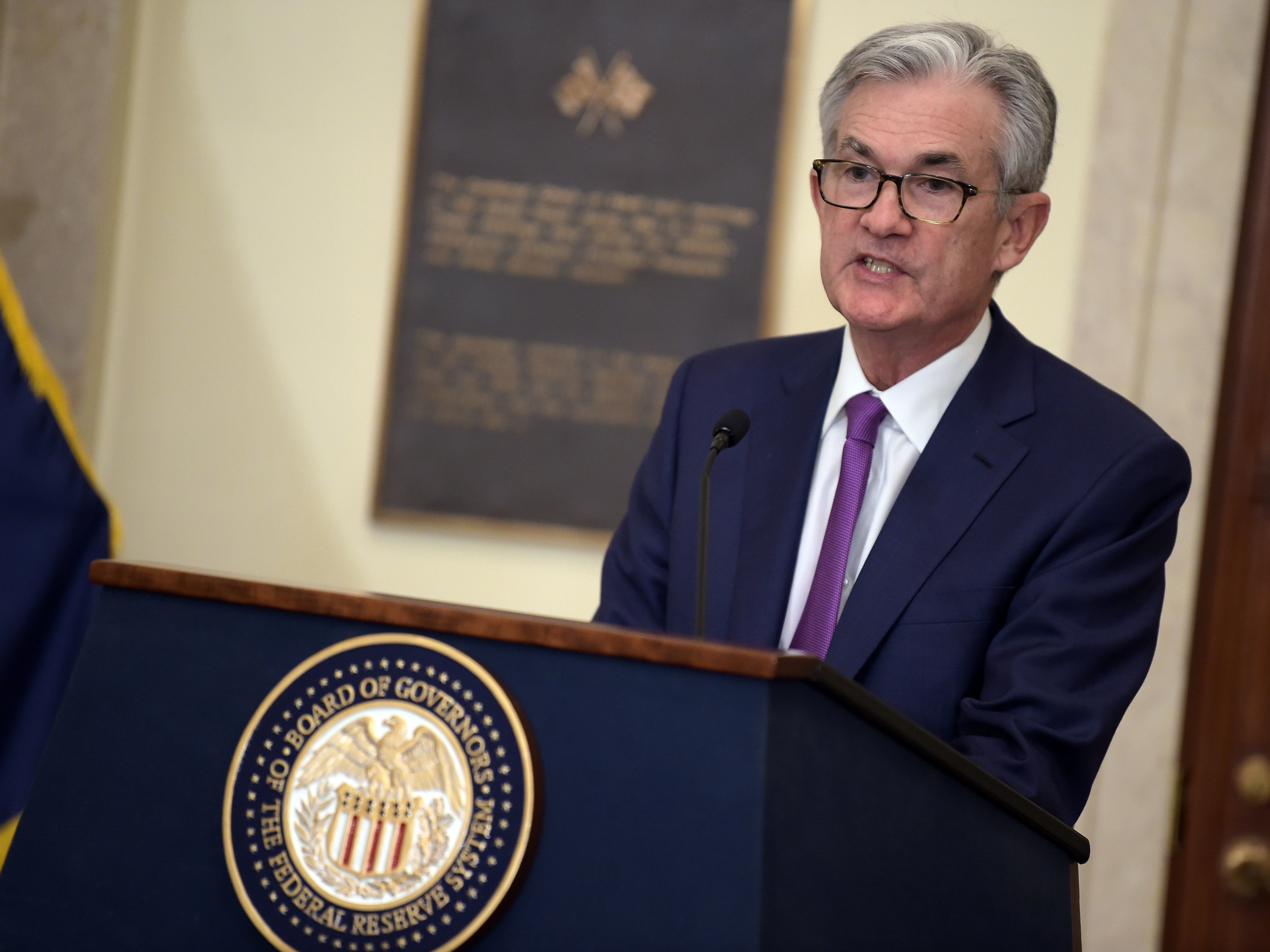 Federal Reserve Chairman Jerome Powell has been a frequent target of President Trump, who has urged the central bank to slash interest rates more aggressively. (AFP via Getty Images)