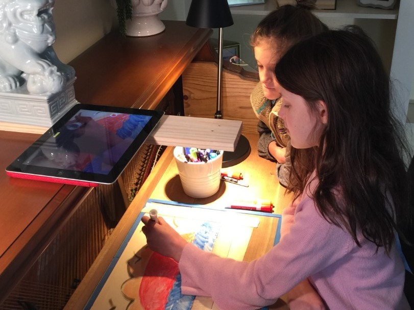 Bennett VanOudenallen's daughters found a new creative outlet while stuck at home: Coranaissance. (Bennett VanOudenallen)