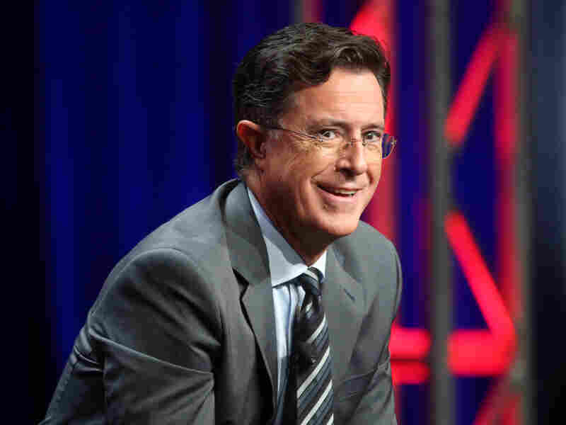 Stephen Colbert speaks on a panel on Aug. 10, 2015, in Beverly Hills, Calif.
