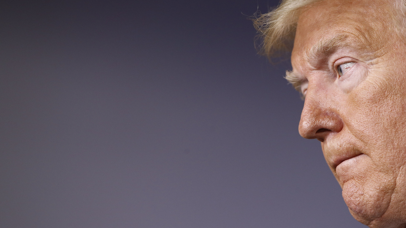 Trump Tries On The Mantle Of 'Wartime President'