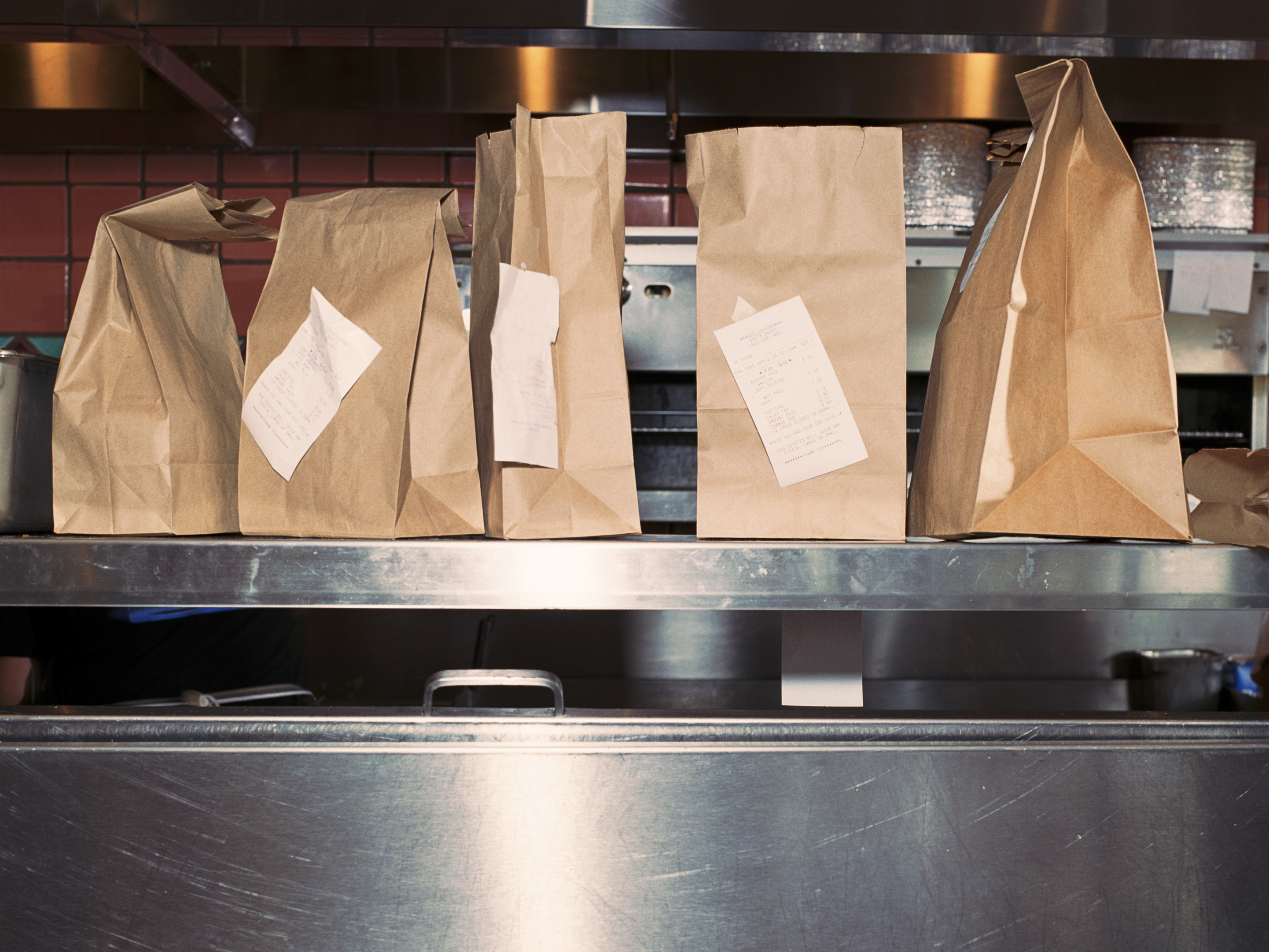 The food service industry is relying on takeout and delivery orders to keep businesses afloat and maintain effective social distancing for customers and workers. (Getty Images)