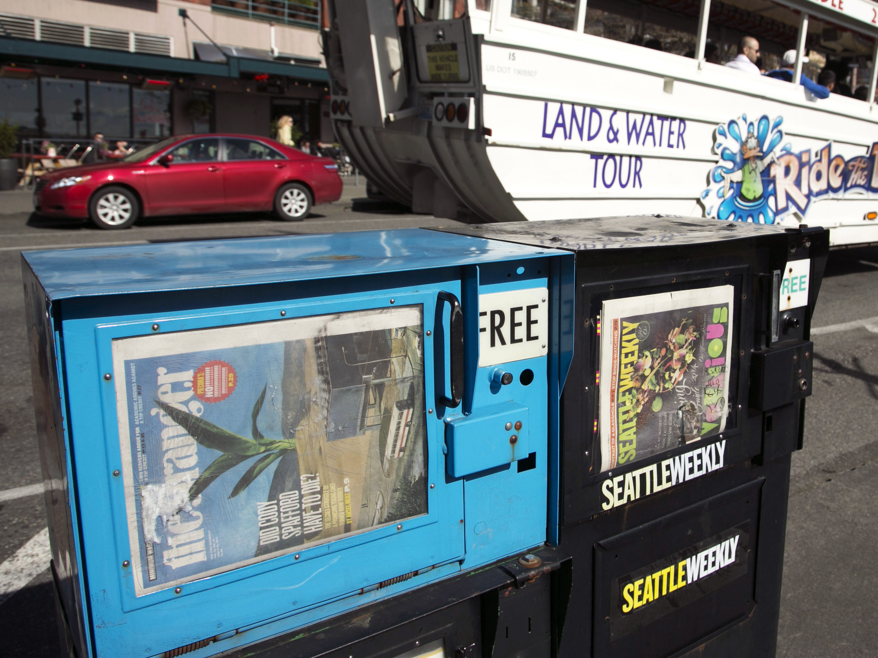 Alternative weeklies like <em>The Stranger</em> in Seattle and other local papers across the country have taken a big hit as the coronavirus halts the economy. (Reuters)