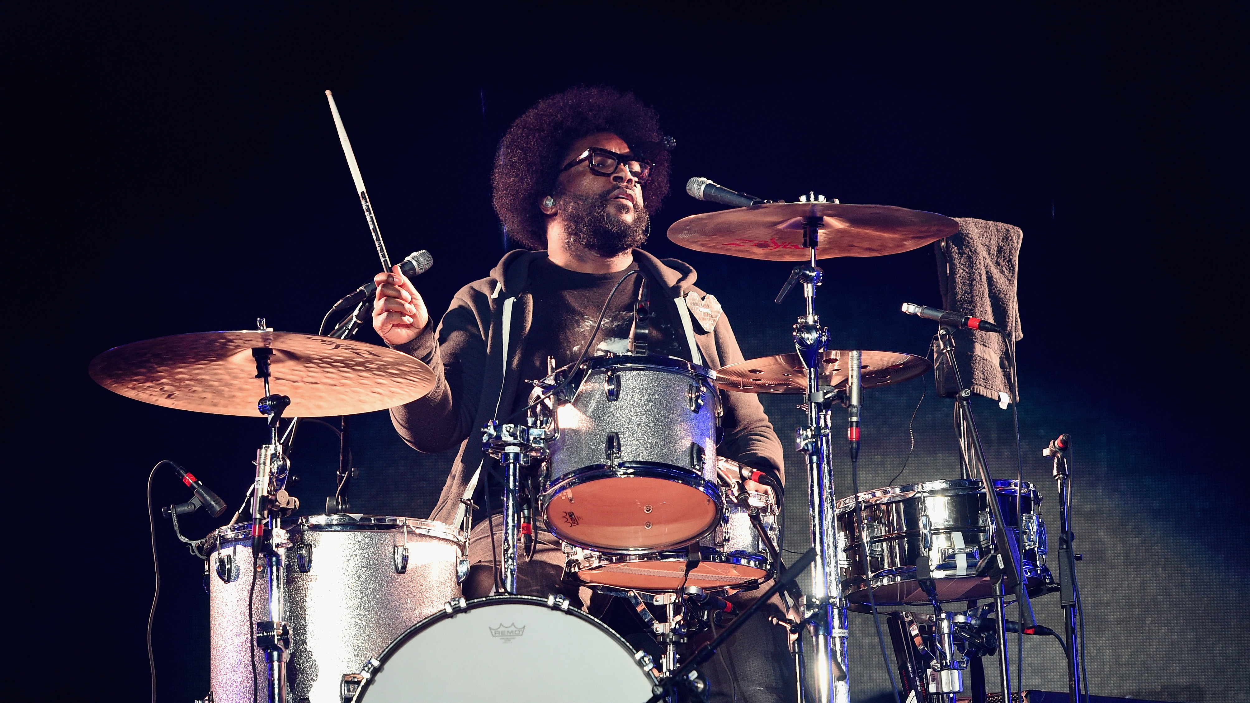 Questlove, The Roots' drummer and Tonight Show bandleader, says fellow producer Just Blaze's talent is both inspiring and infuriating.