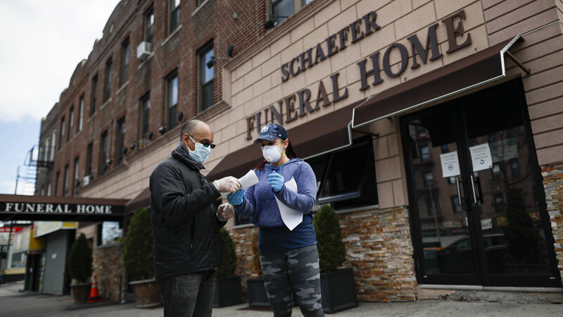 Funeral Homes Overwhelmed With Covid 19 Cases Npr Funeral Homes Overwhelmed With Covid 19 Cases Npr