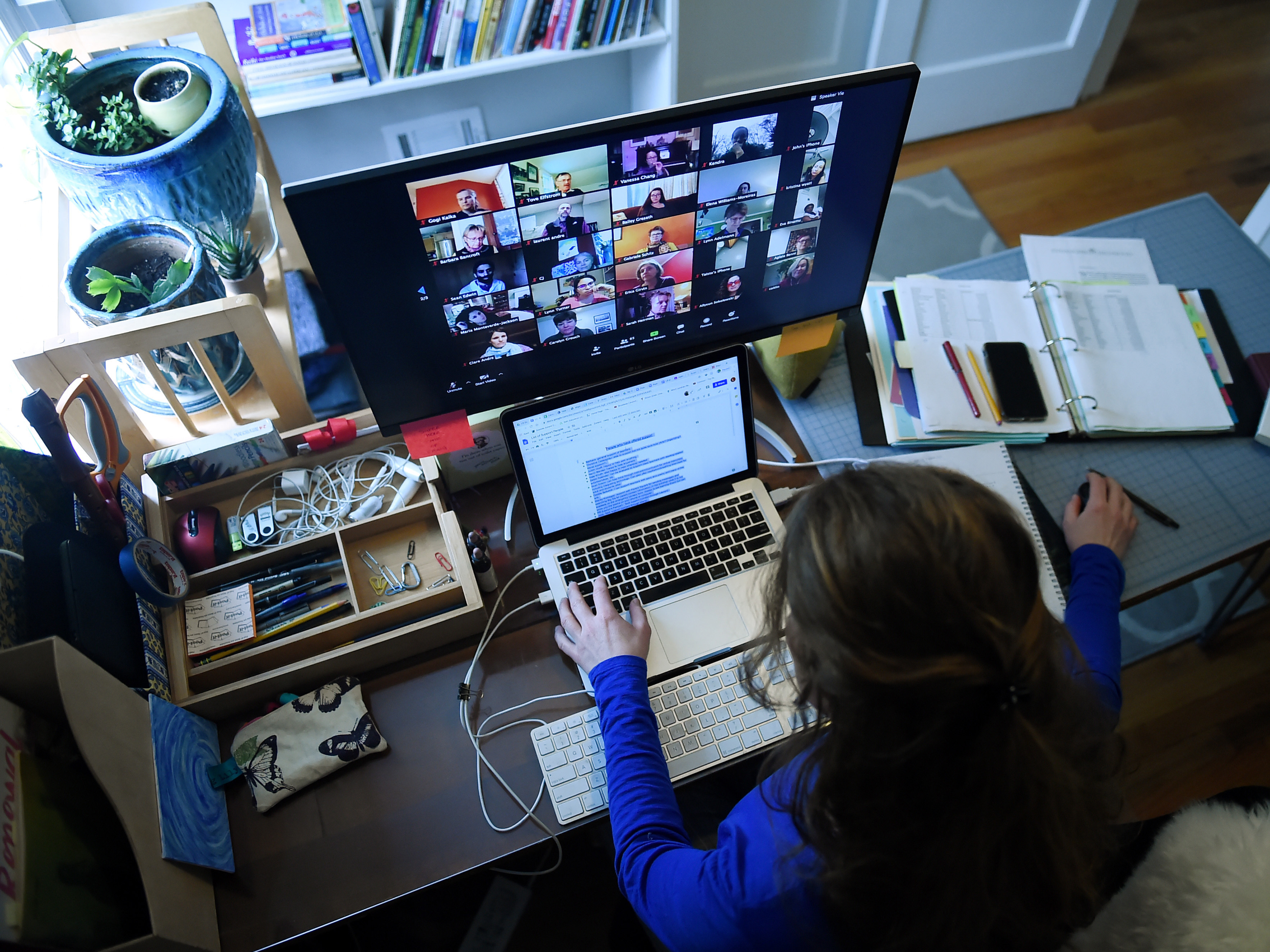 Millions of people are using Zoom to communicate, but the company is facing mounting scrutiny over whether it is adequately protecting users. (AFP via Getty Images)