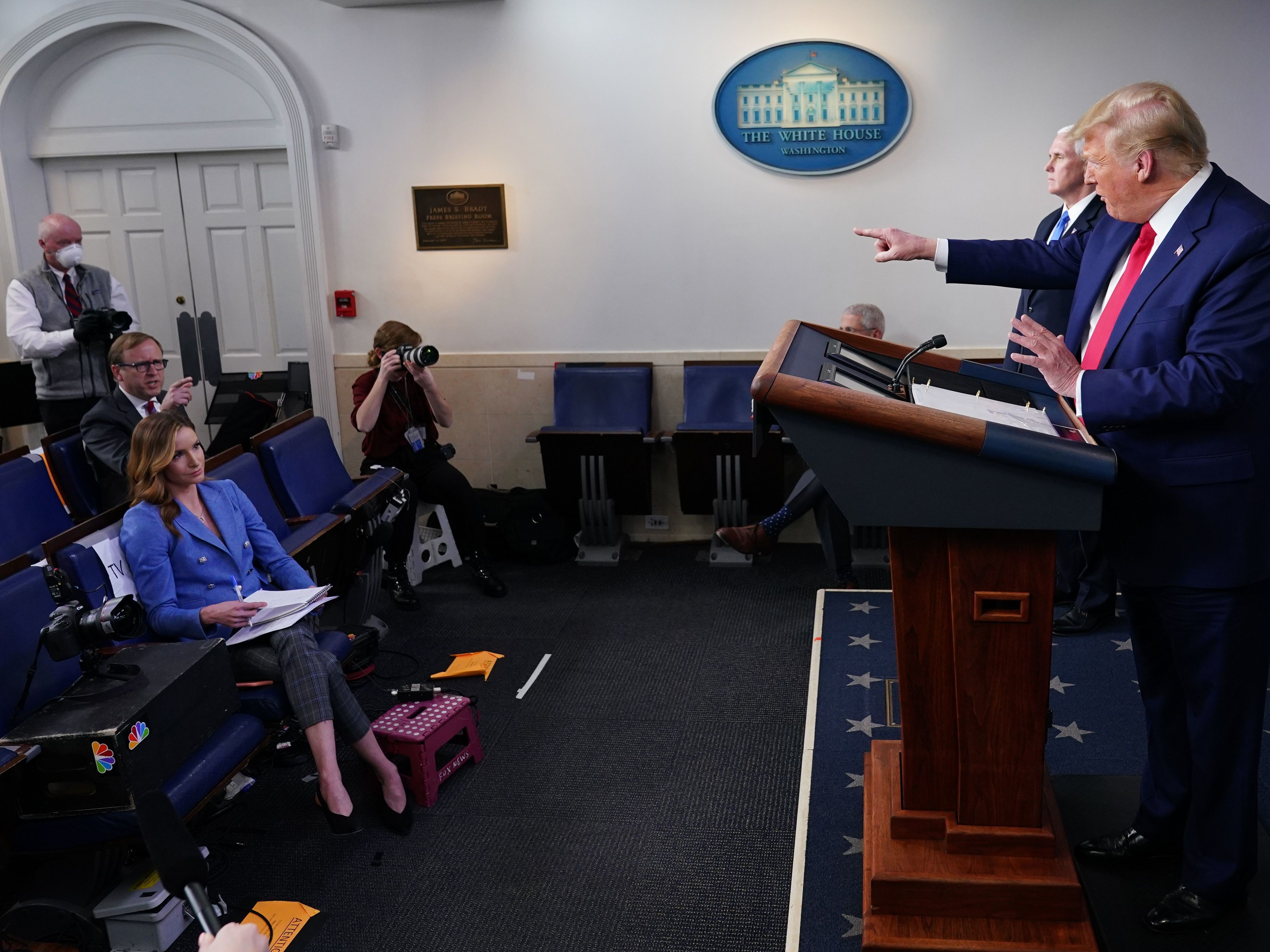 On Coronavirus, Trump Walks A Tightrope Between Grim Warnings And Offering Hope