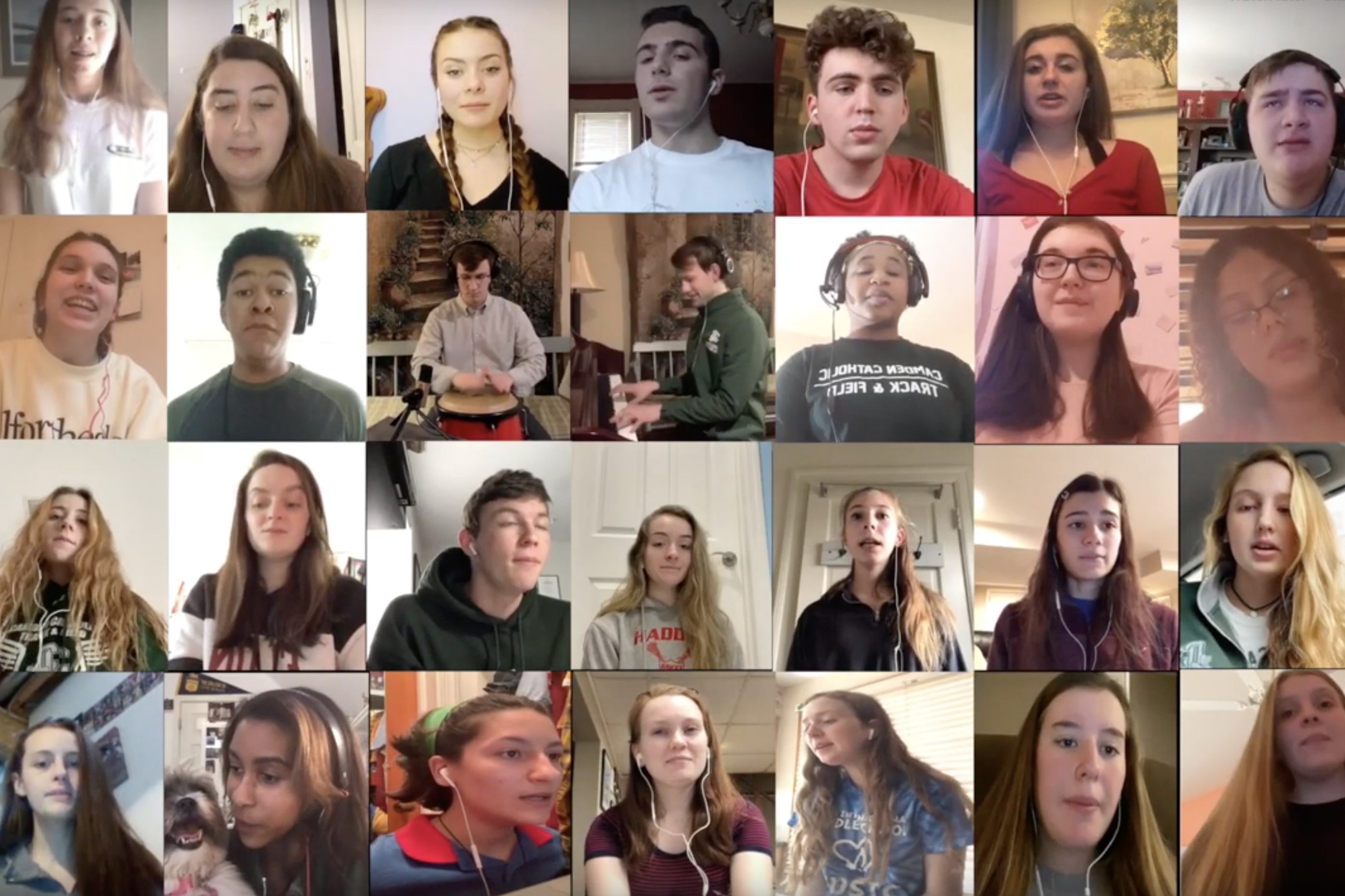 Camden Catholic High School's virtual choir sings &quot;I Am With You Always,&quot; led by music director Greg Gardner. (YouTube)