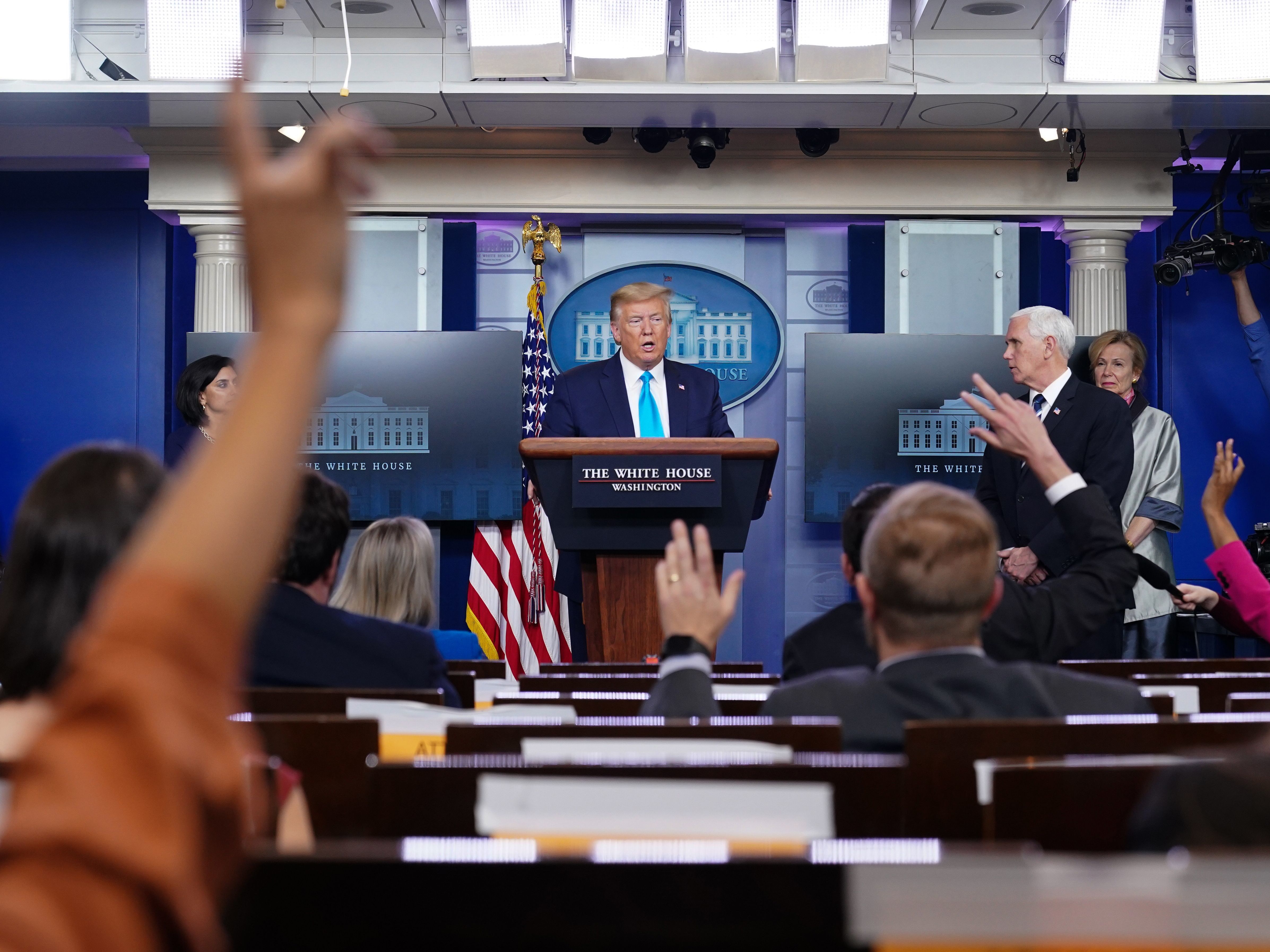 Trump Touts Administration's Pandemic Handling