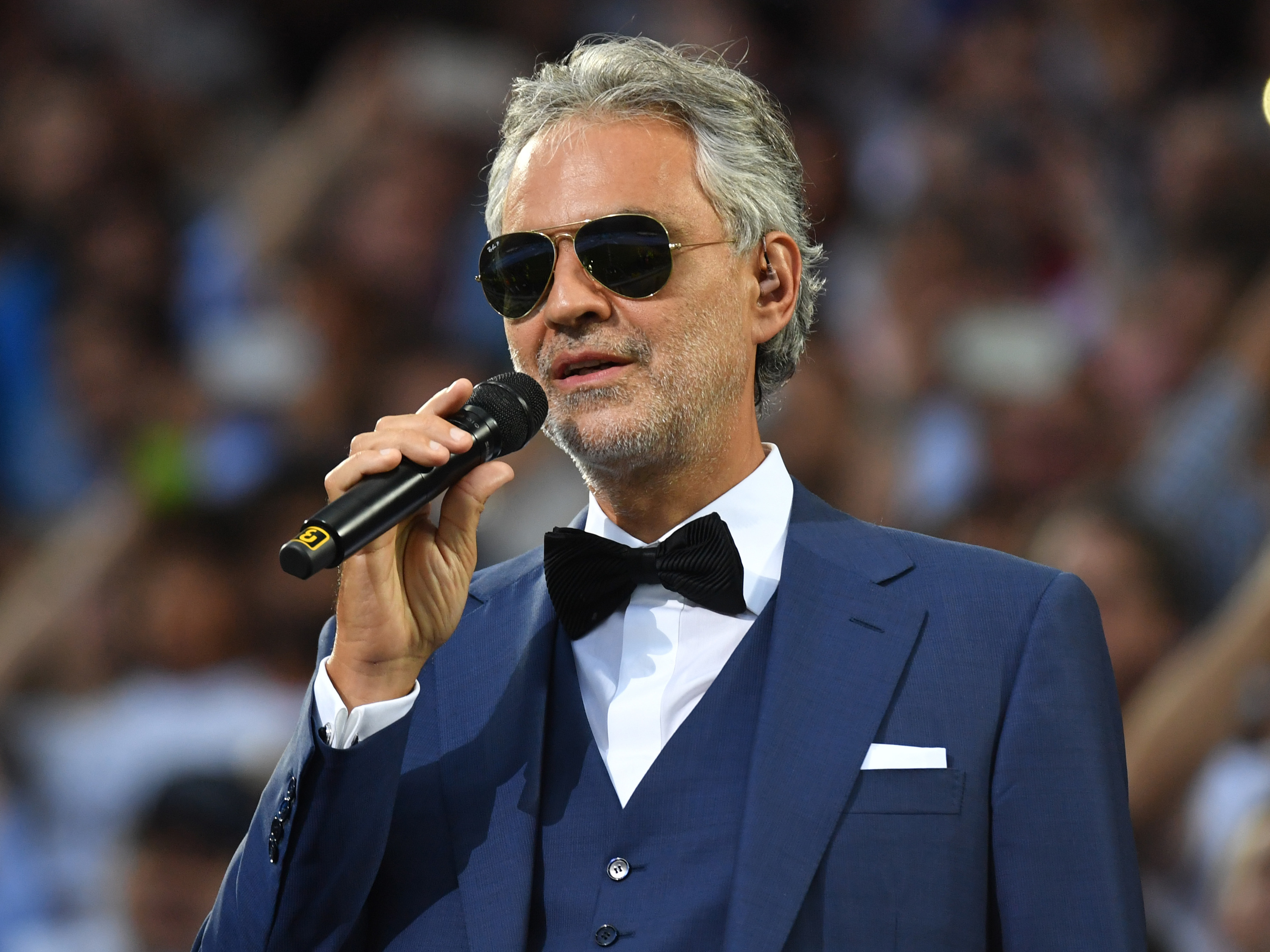 Poster Italian star Andrea Bocelli will livestream an Easter concert from the empty halls of Milan's Duomo cathedral on Sunday.