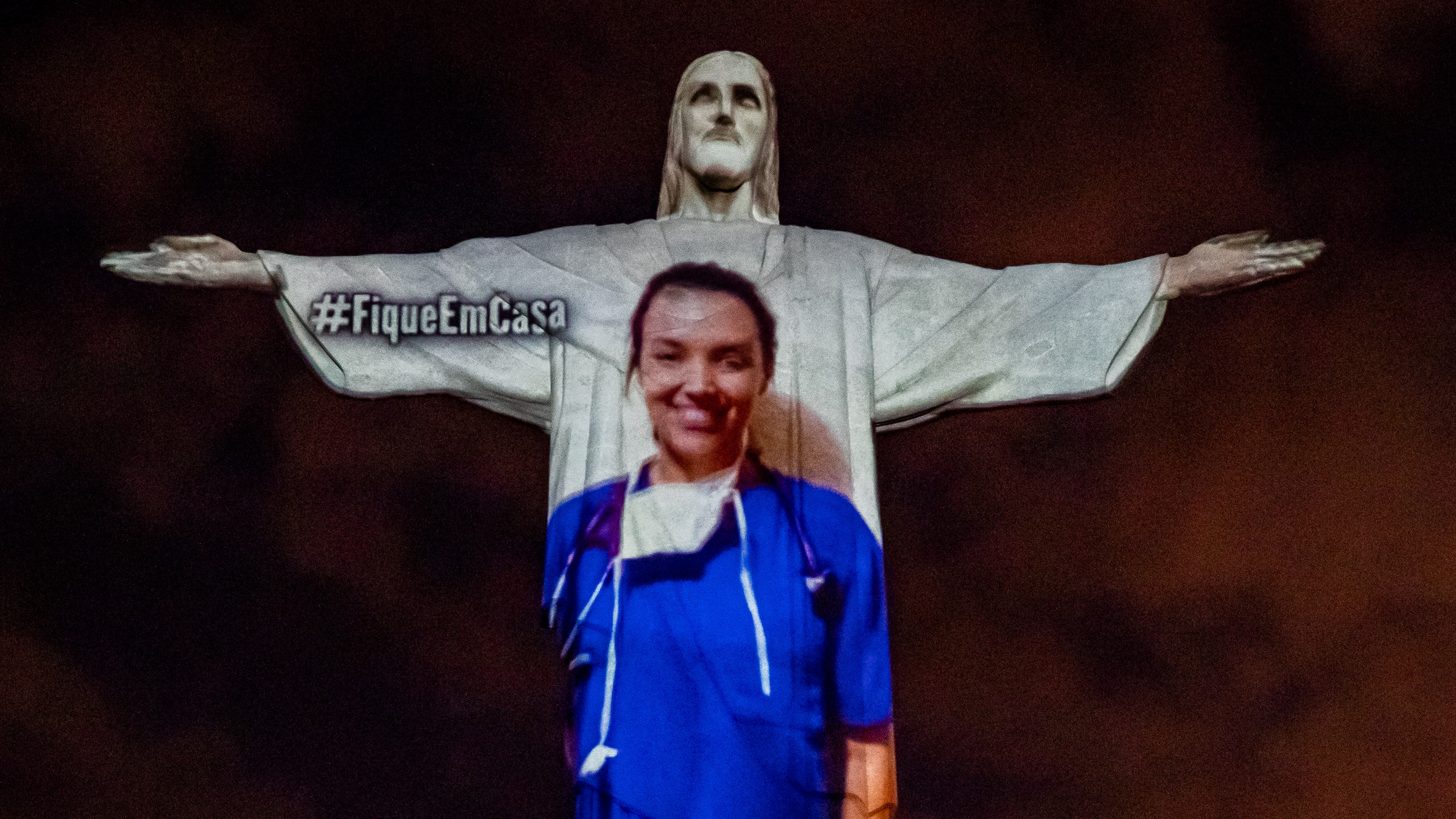 Hospital Heroes Illuminate Christ The Redeemer As Part Of Coronavirus Tribute Coronavirus Updates Npr