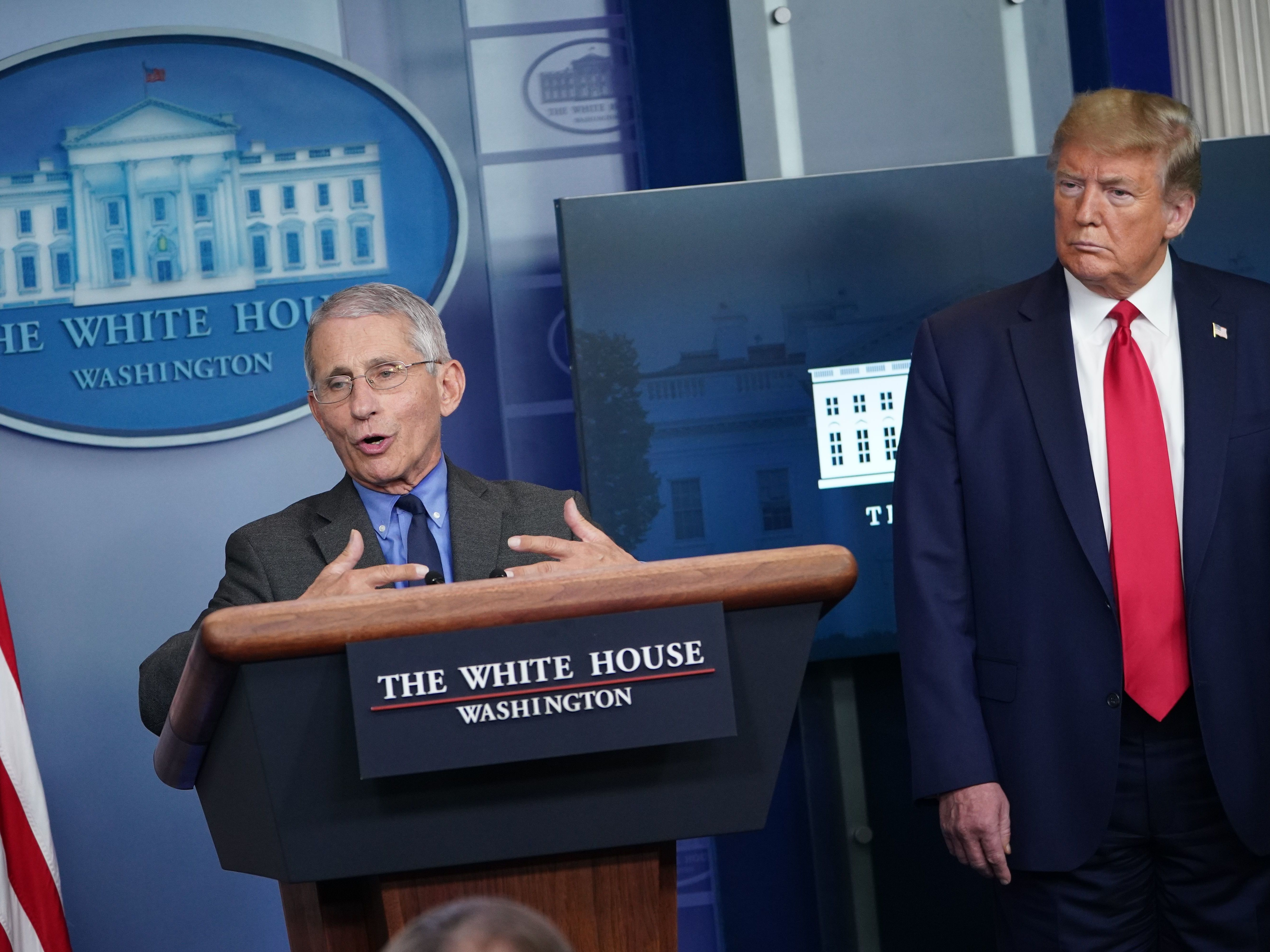 Trump And Fauci Seek To Present United Front At Coronavirus Briefing