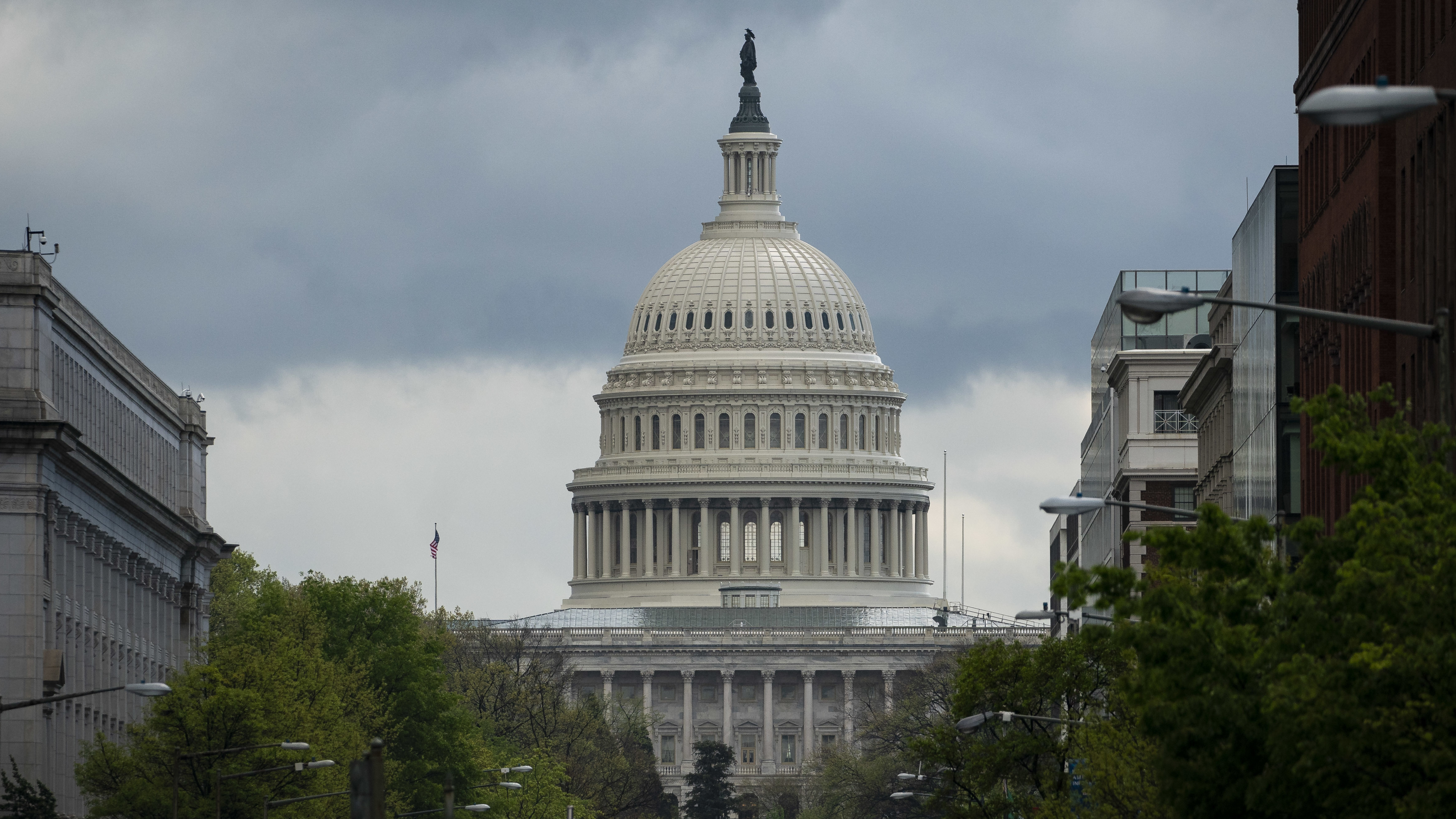 The U.S. Capitol has been hit by the coronavirus like the rest of the country, grappling with protective measures and multiple cases. (Bloomberg via Getty Images)