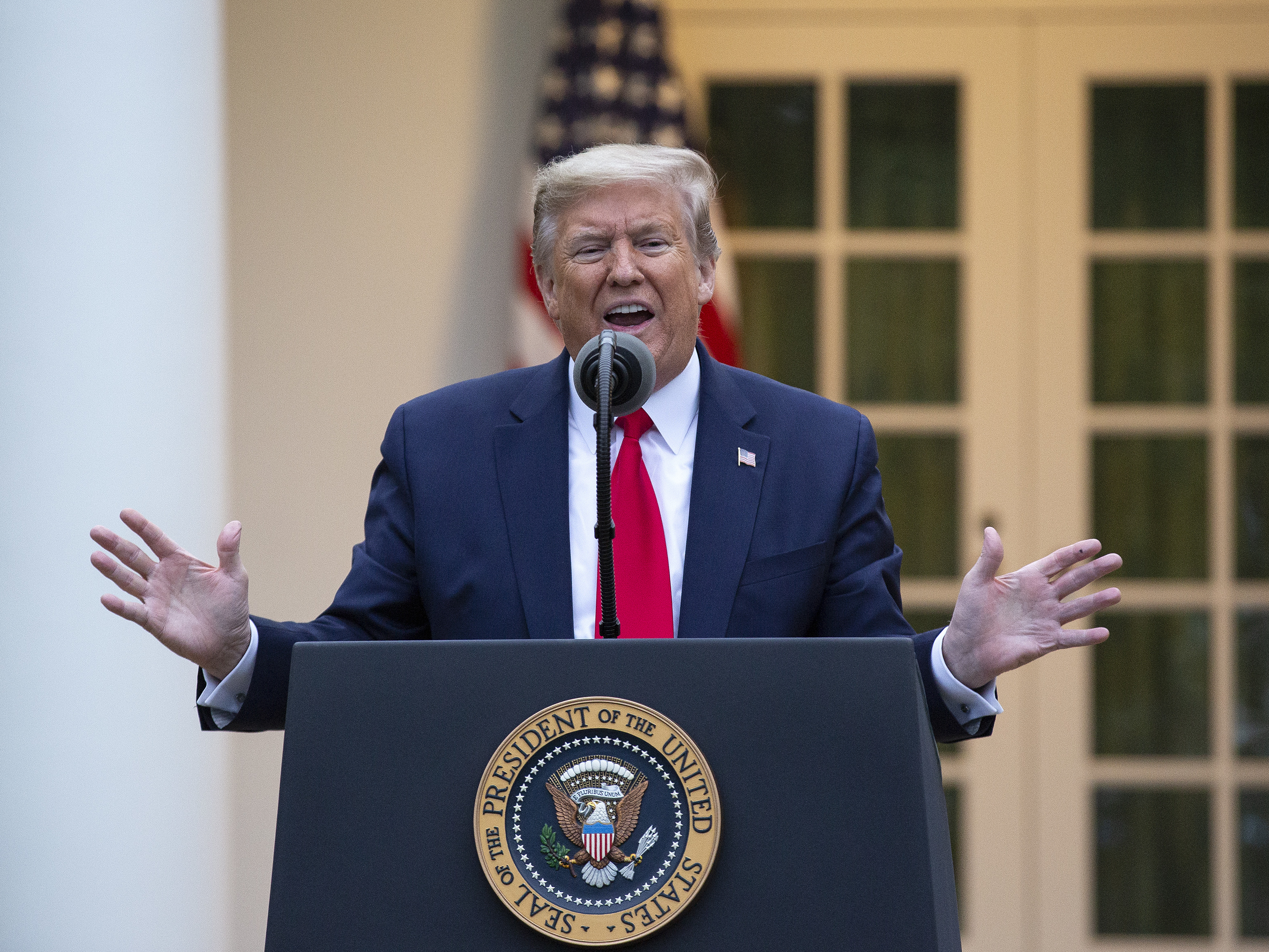 Trump Says The U.S. Is Past Its Peak On New Coronavirus Cases