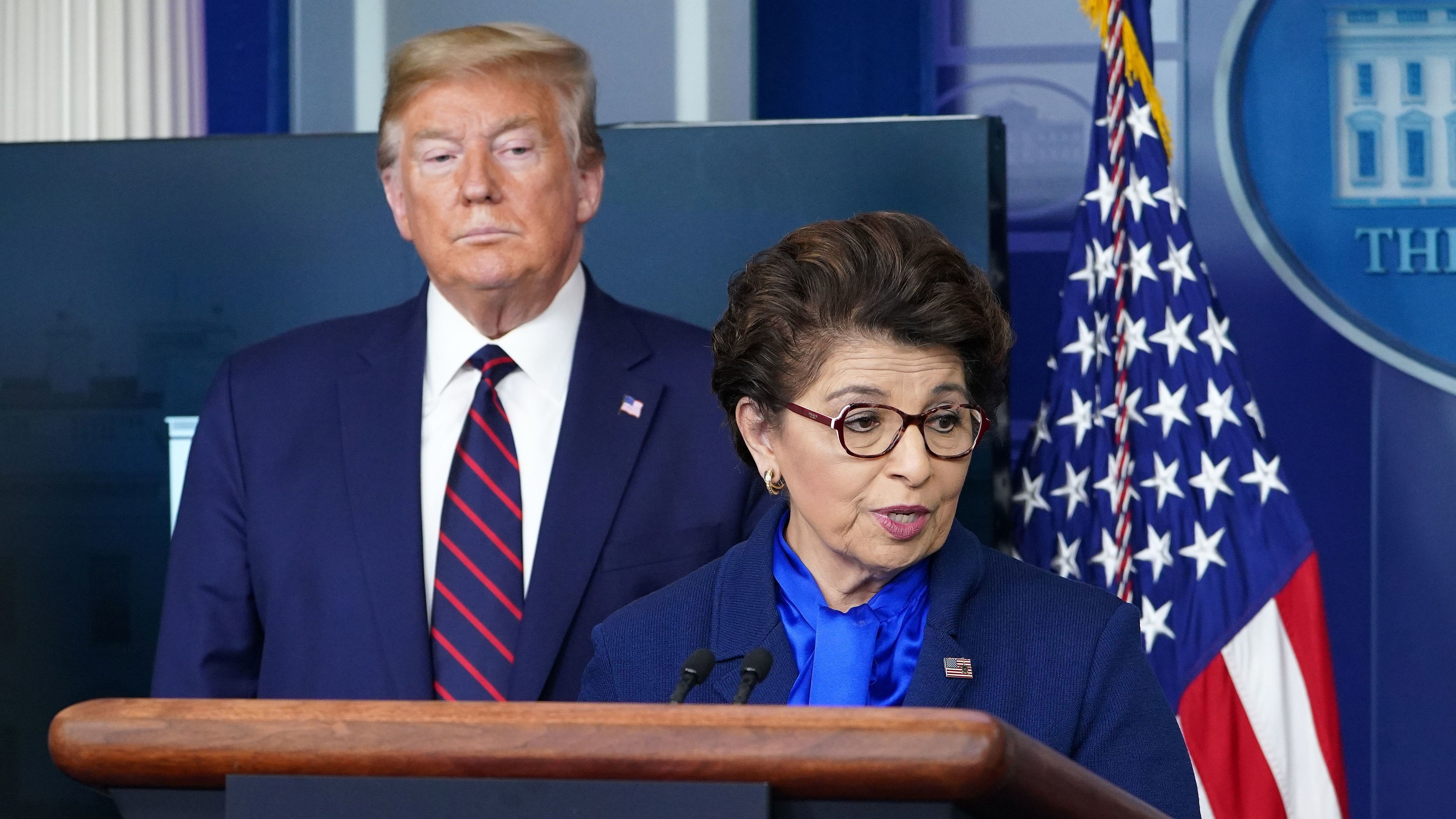 Jovita Carranza, head of the Small Business Administration, has urged Congress to appropriate more money for the Paycheck Protection Program as soon as possible. (AFP via Getty Images)