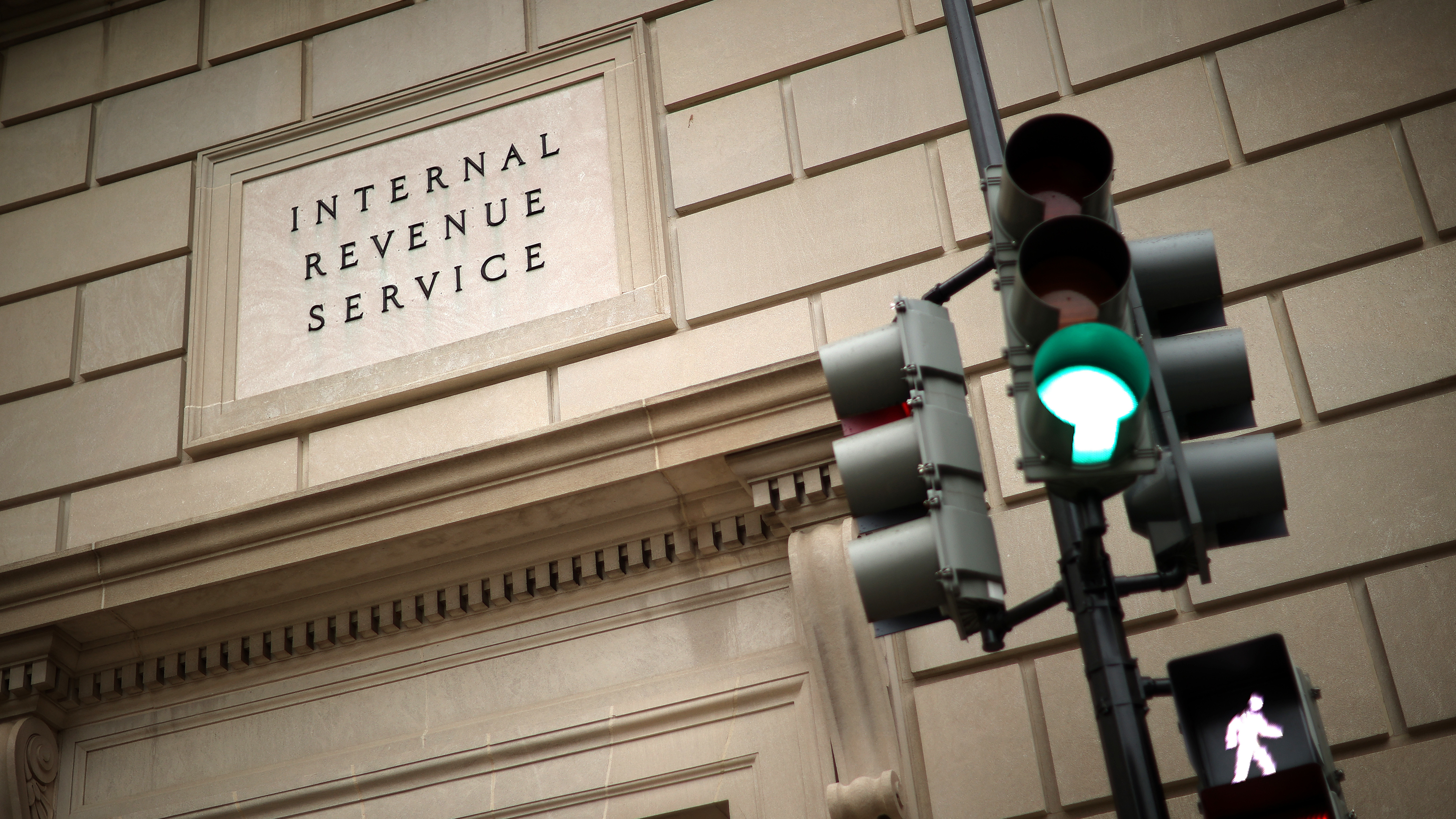 The Internal Revenue Service headquarters was photographed on April 27, 2020 in the Federal Triangle section of Washington, DC. (Getty Images)
