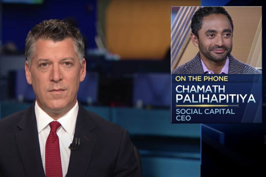 Venture capitalist Chamath Palihapitiya is interviewed by CNBC's Scott Wapner