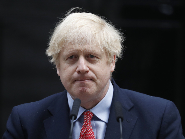 British Prime Minister Boris Johnson spoke during his first day in Downing Street, London, after battling coronavirus for nearly two weeks.